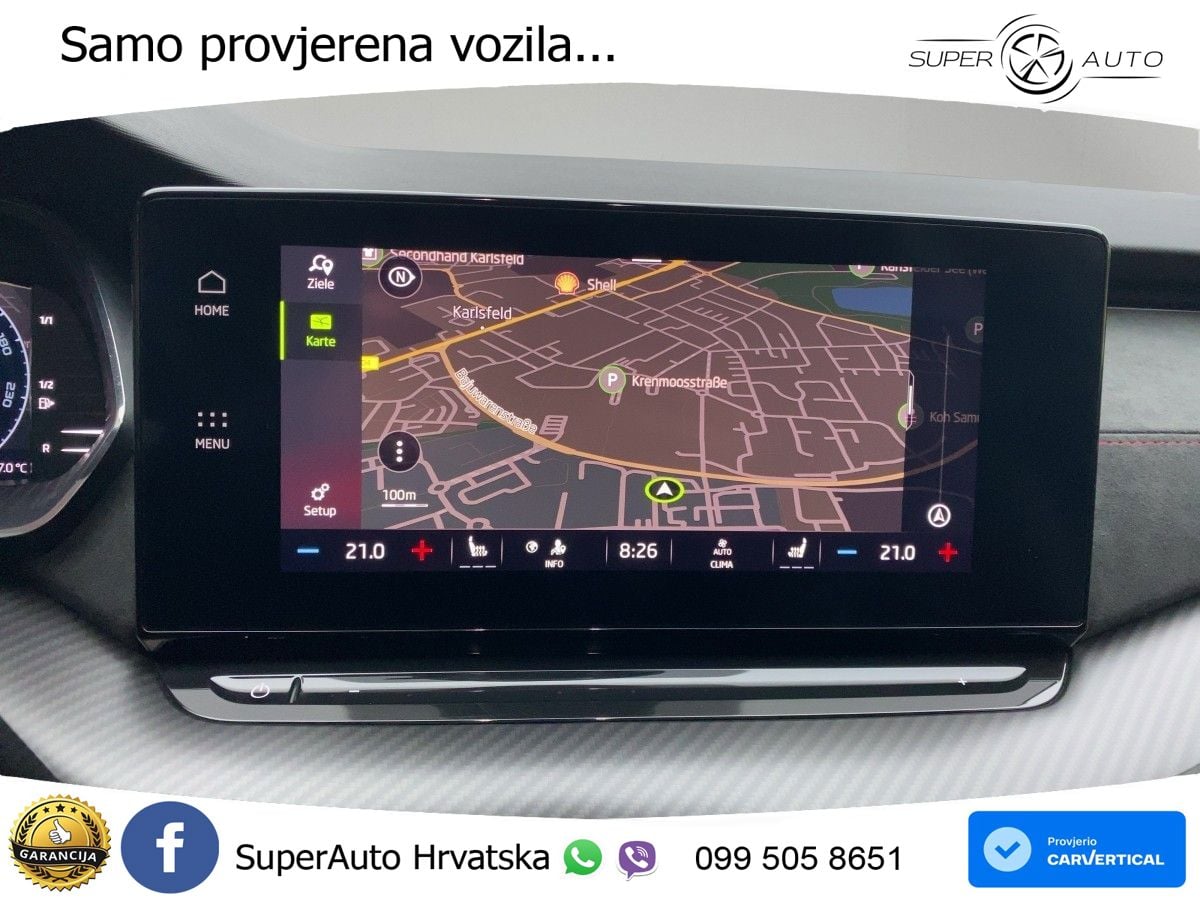 Škoda Octavia Combi RS 2.0 TSI (245 KS) LED+GR SJED+ACC