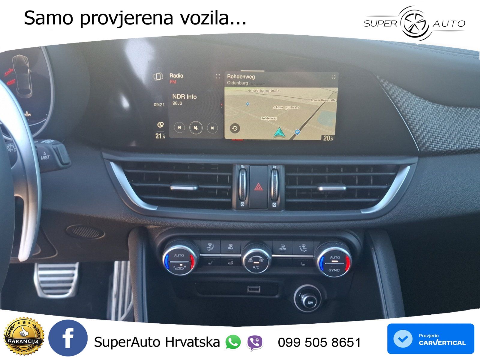 Alfa Romeo Giulia Quadrifoglio 2.9 V6 Bi-Turbo (520 KS) Automatic LED+GR SJED+ACC