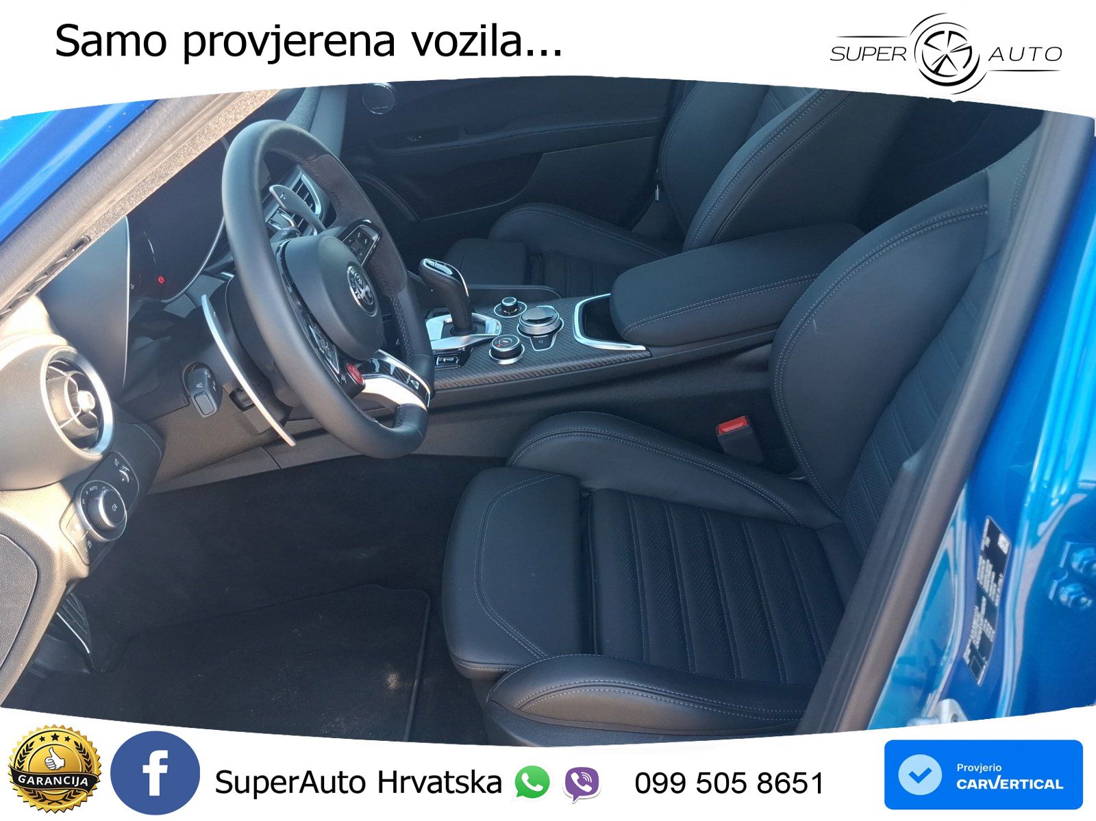Alfa Romeo Giulia Quadrifoglio 2.9 V6 Bi-Turbo (520 KS) Automatic LED+GR SJED+ACC