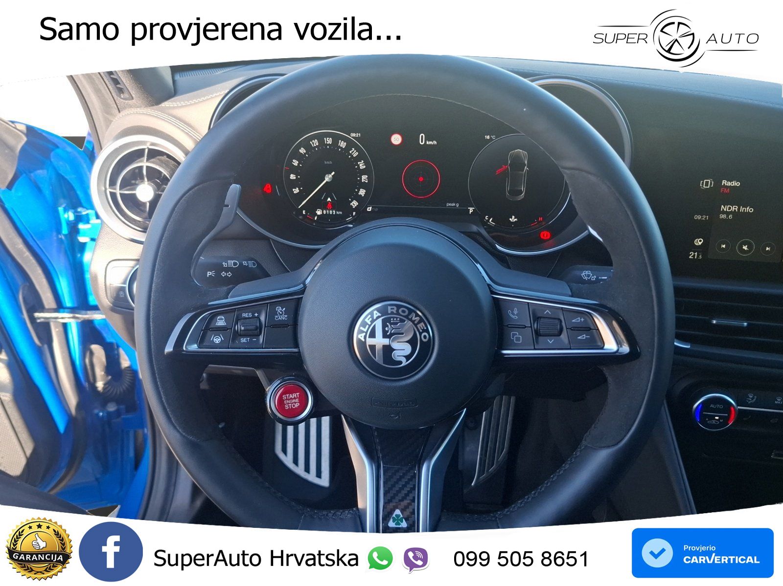 Alfa Romeo Giulia Quadrifoglio 2.9 V6 Bi-Turbo (520 KS) Automatic LED+GR SJED+ACC