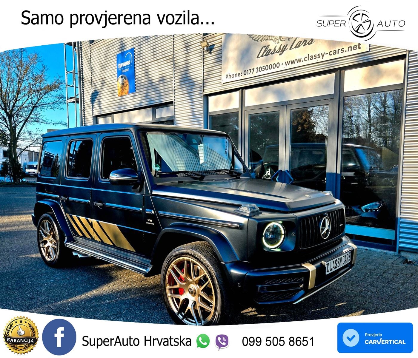 Mercedes AMG G 63 Long V8 (585 KS) 4MATIC 9G-TRONIC AMG SPEEDSHIFT TCT LED+GR SJED+ACC