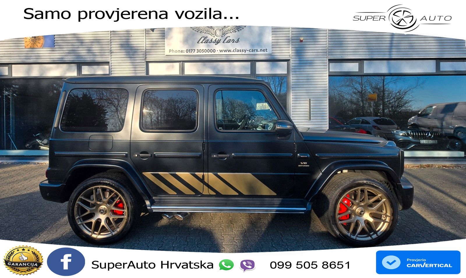 Mercedes AMG G 63 Long V8 (585 KS) 4MATIC 9G-TRONIC AMG SPEEDSHIFT TCT LED+GR SJED+ACC