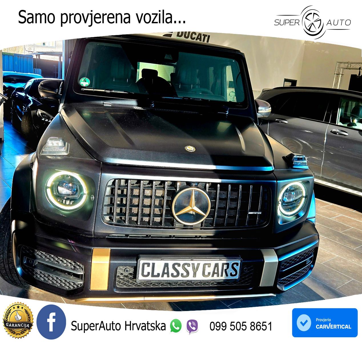 Mercedes AMG G 63 Long V8 (585 KS) 4MATIC 9G-TRONIC AMG SPEEDSHIFT TCT LED+GR SJED+ACC