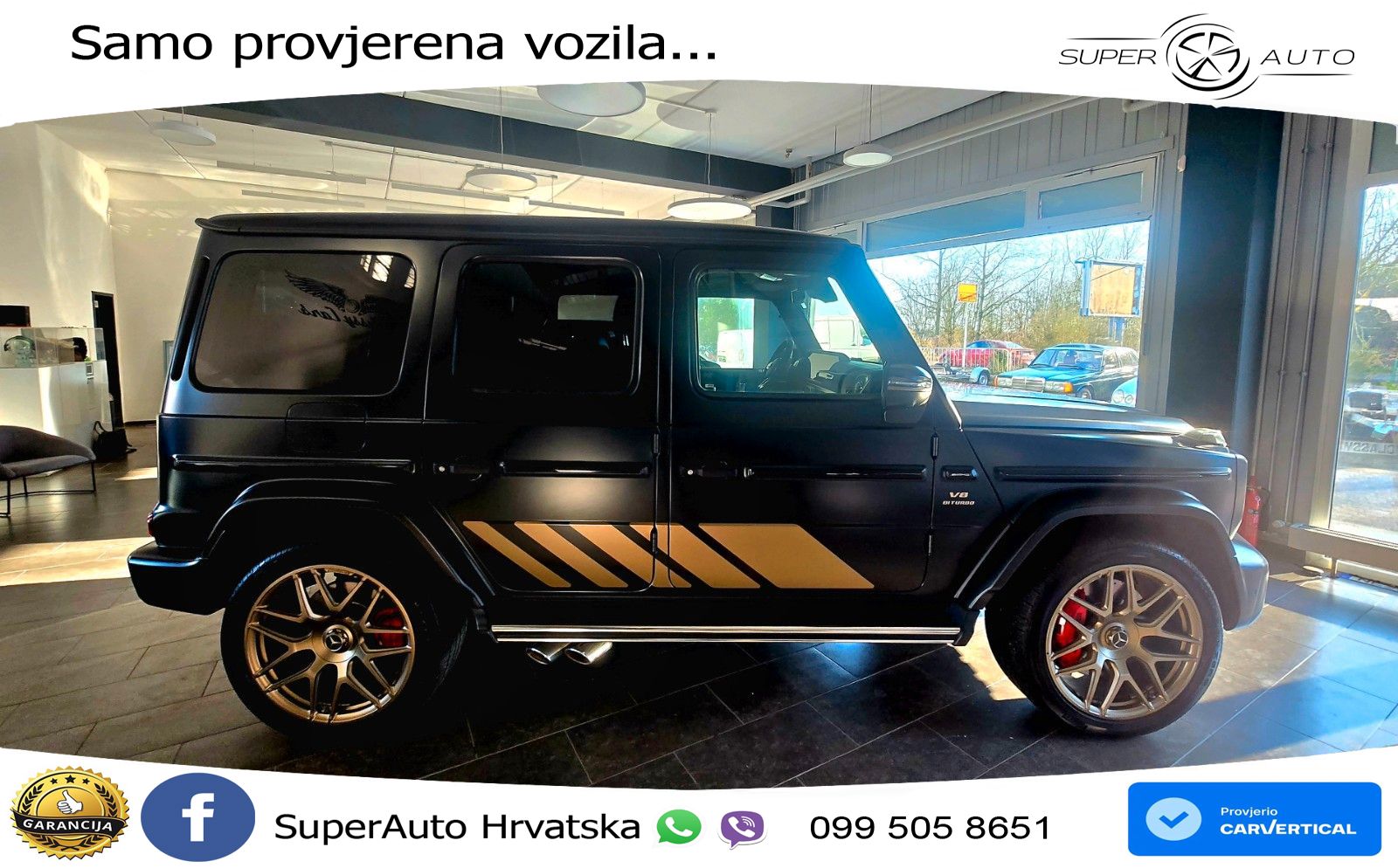 Mercedes AMG G 63 Long V8 (585 KS) 4MATIC 9G-TRONIC AMG SPEEDSHIFT TCT LED+GR SJED+ACC