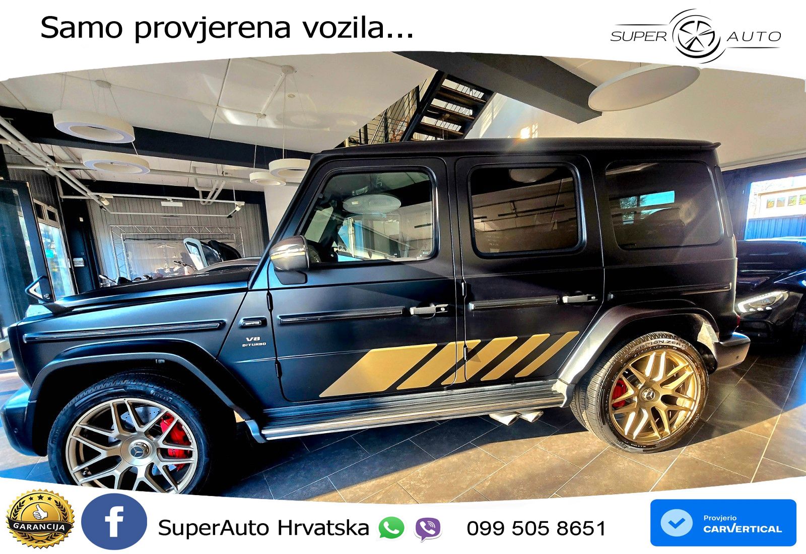 Mercedes AMG G 63 Long V8 (585 KS) 4MATIC 9G-TRONIC AMG SPEEDSHIFT TCT LED+GR SJED+ACC
