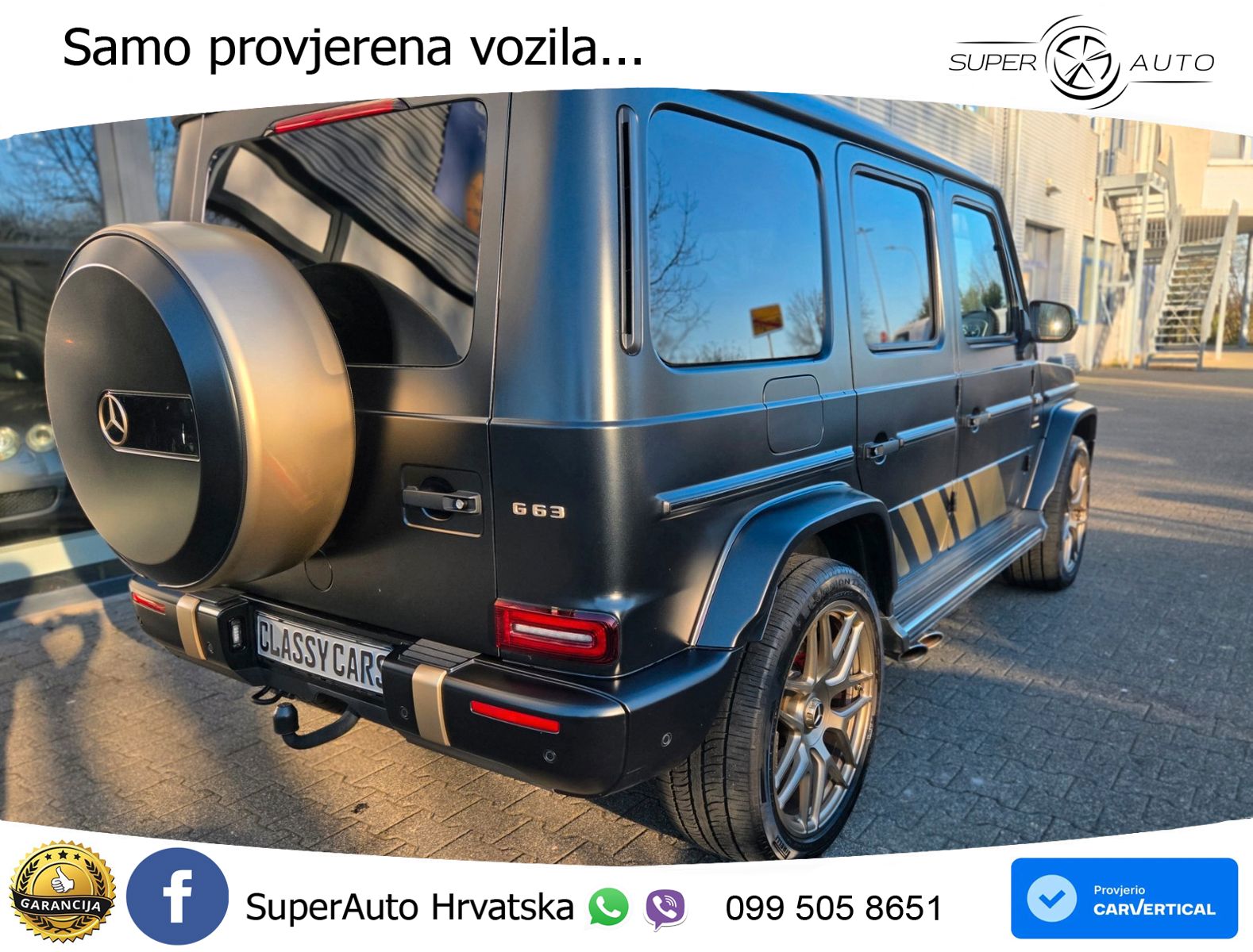 Mercedes AMG G 63 Long V8 (585 KS) 4MATIC 9G-TRONIC AMG SPEEDSHIFT TCT LED+GR SJED+ACC