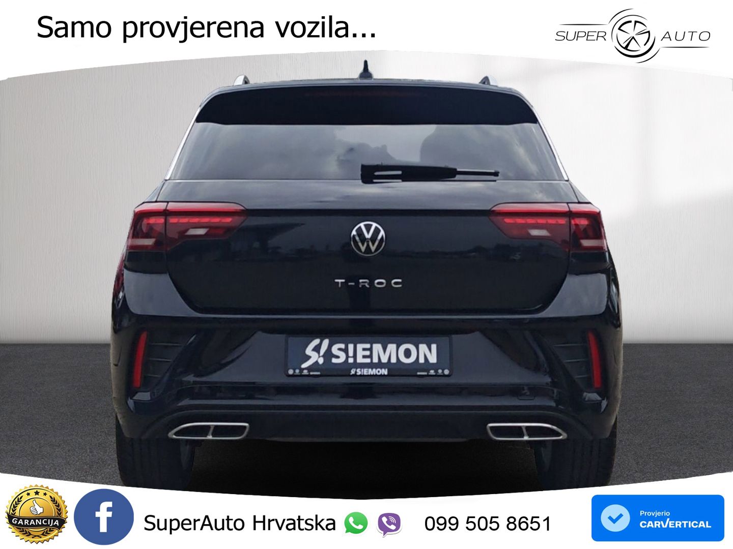 Volkswagen T-Roc 1.5 TSI (150 KS) DSG R-Line LED+GR SJED+ACC