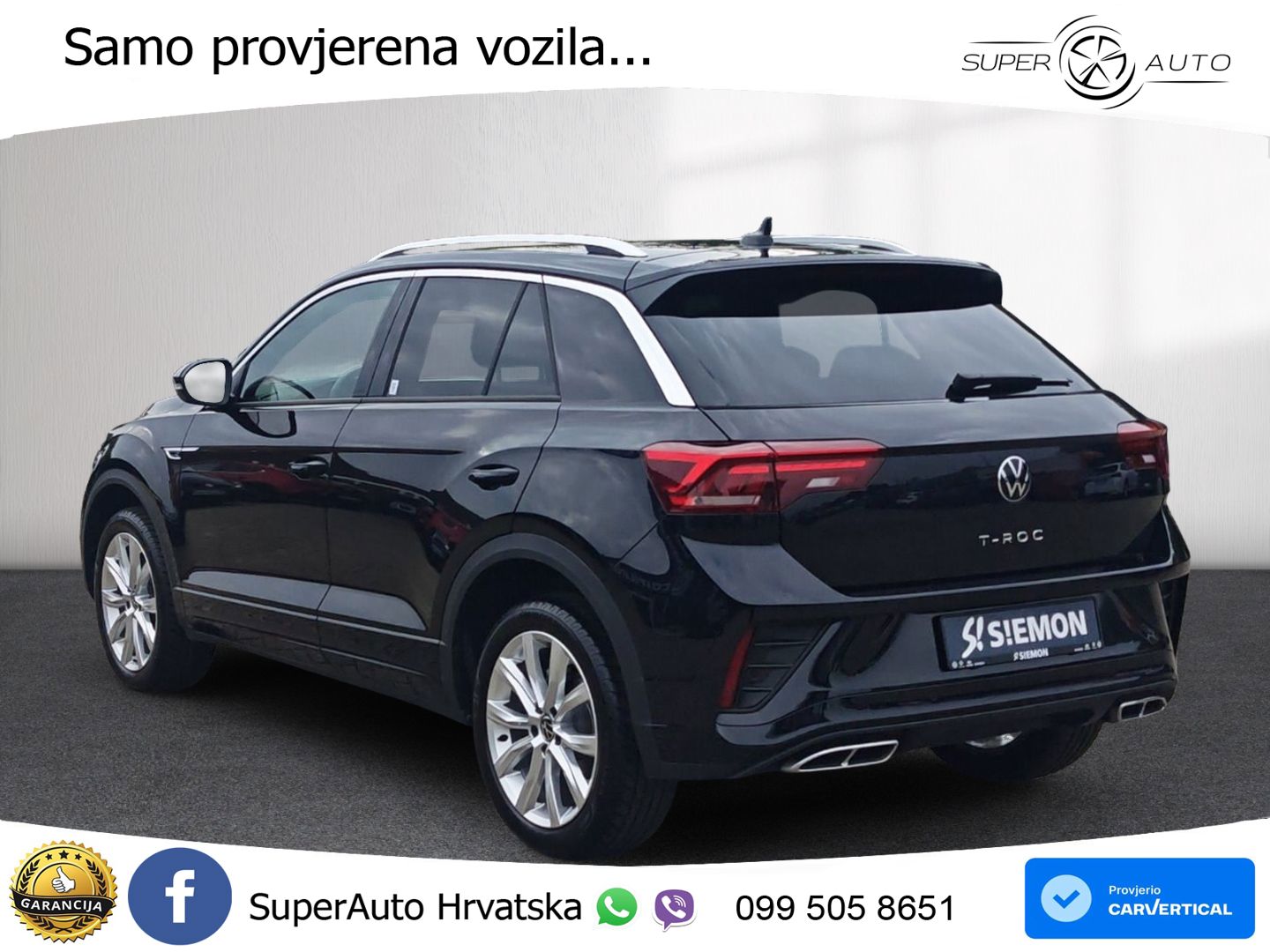 Volkswagen T-Roc 1.5 TSI (150 KS) DSG R-Line LED+GR SJED+ACC