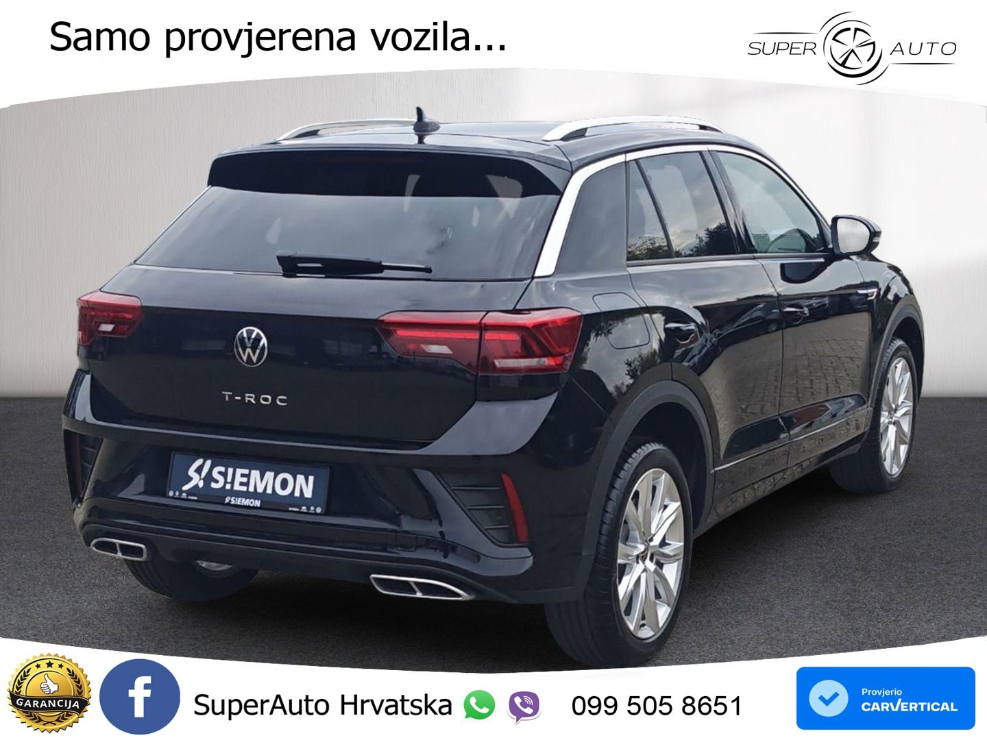 Volkswagen T-Roc 1.5 TSI (150 KS) DSG R-Line LED+GR SJED+ACC
