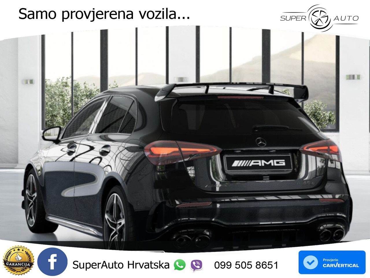 Mercedes-Benz AMG A 45 S 4MATIC+ AMG SPEEDSHIFT DCT 8G ACC+GR SJED+360+PANO