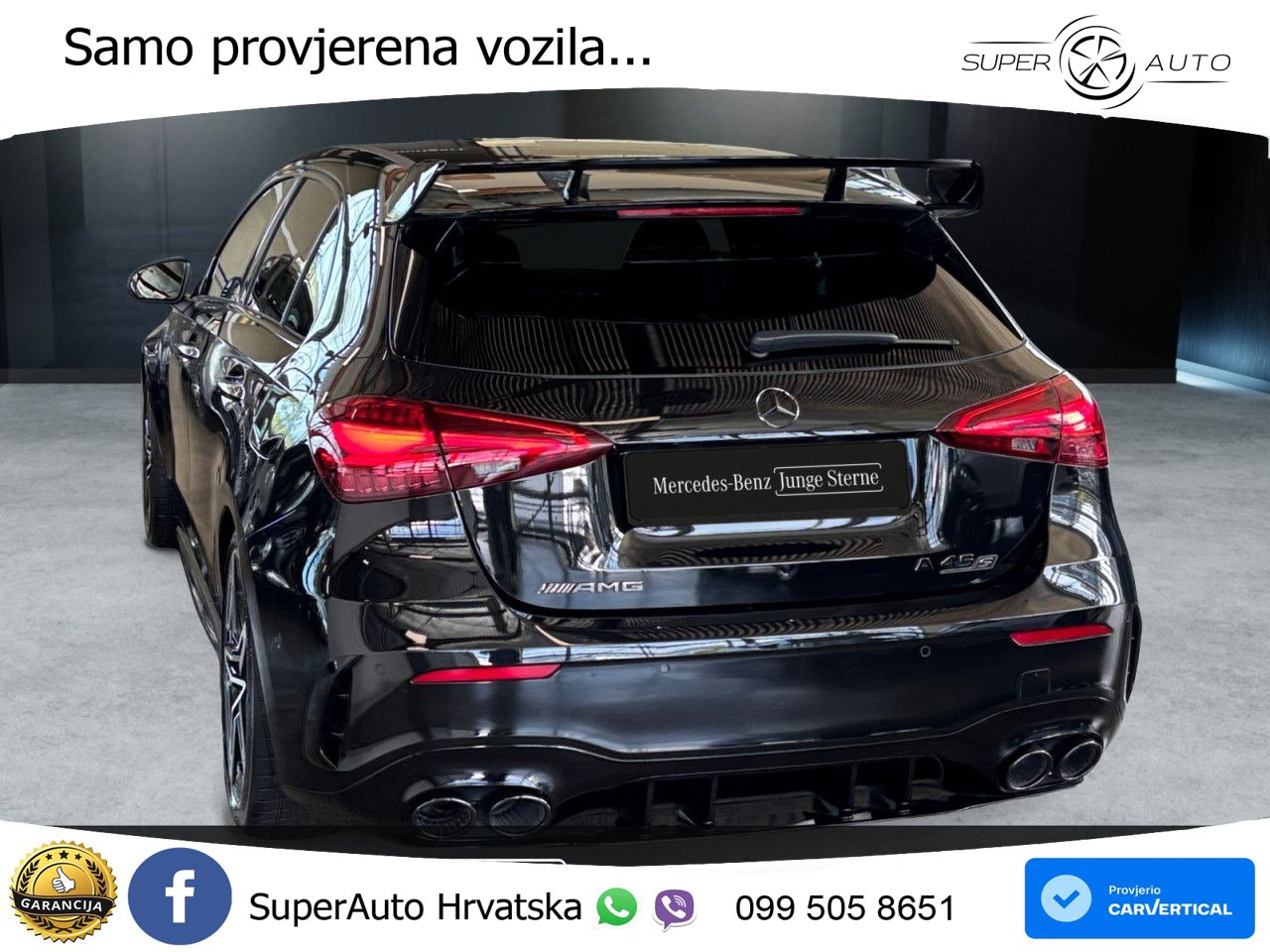 Mercedes-Benz AMG A 45 S 4MATIC+ AMG SPEEDSHIFT DCT 8G ACC+GR SJED+360+PANO