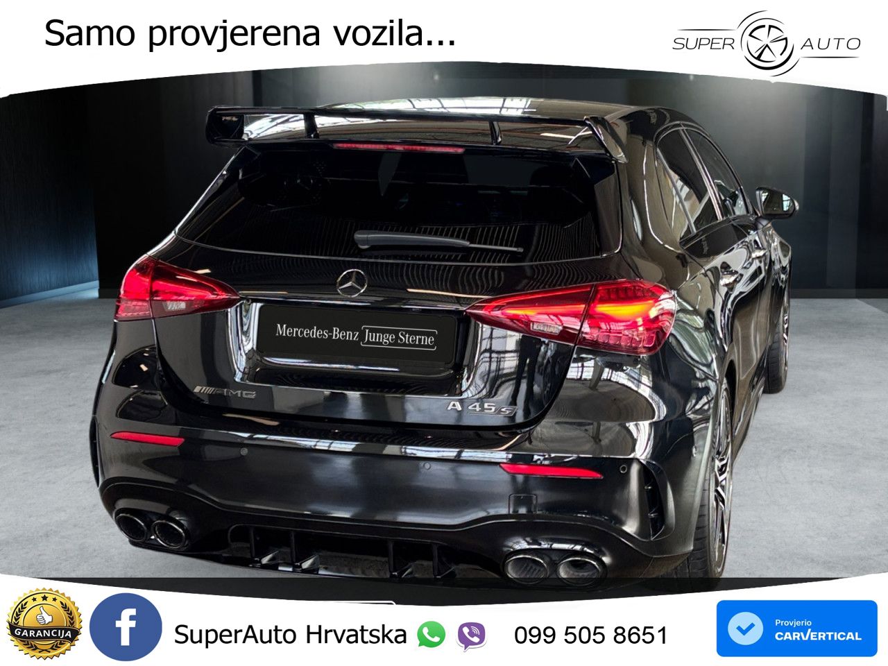 Mercedes-Benz AMG A 45 S 4MATIC+ AMG SPEEDSHIFT DCT 8G ACC+GR SJED+360+PANO