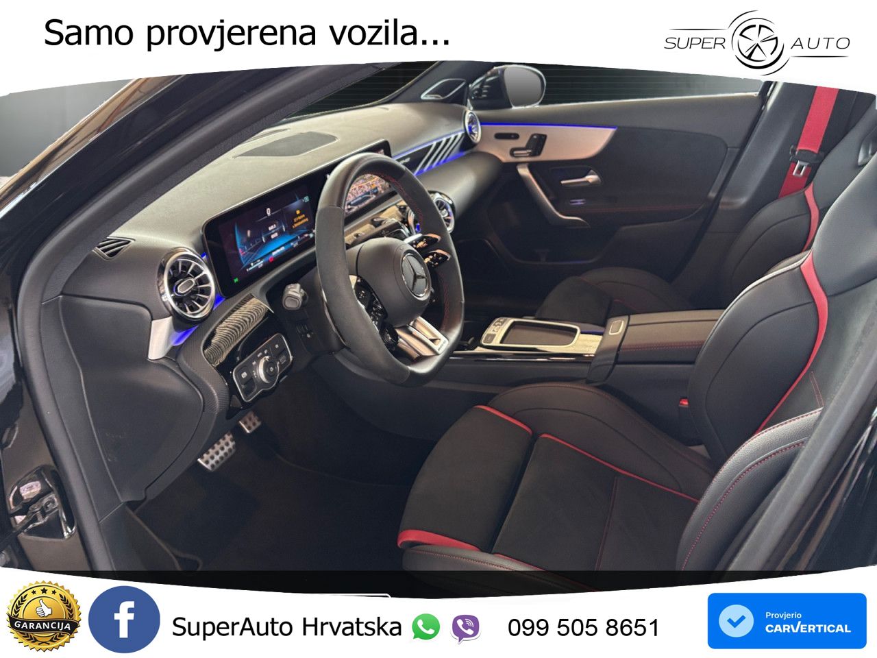 Mercedes-Benz AMG A 45 S 4MATIC+ AMG SPEEDSHIFT DCT 8G ACC+GR SJED+360+PANO