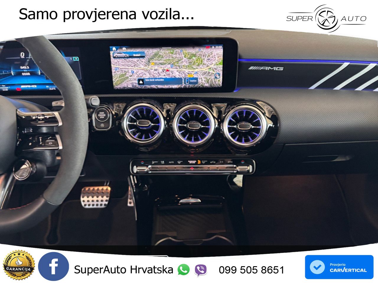 Mercedes-Benz AMG A 45 S 4MATIC+ AMG SPEEDSHIFT DCT 8G ACC+GR SJED+360+PANO