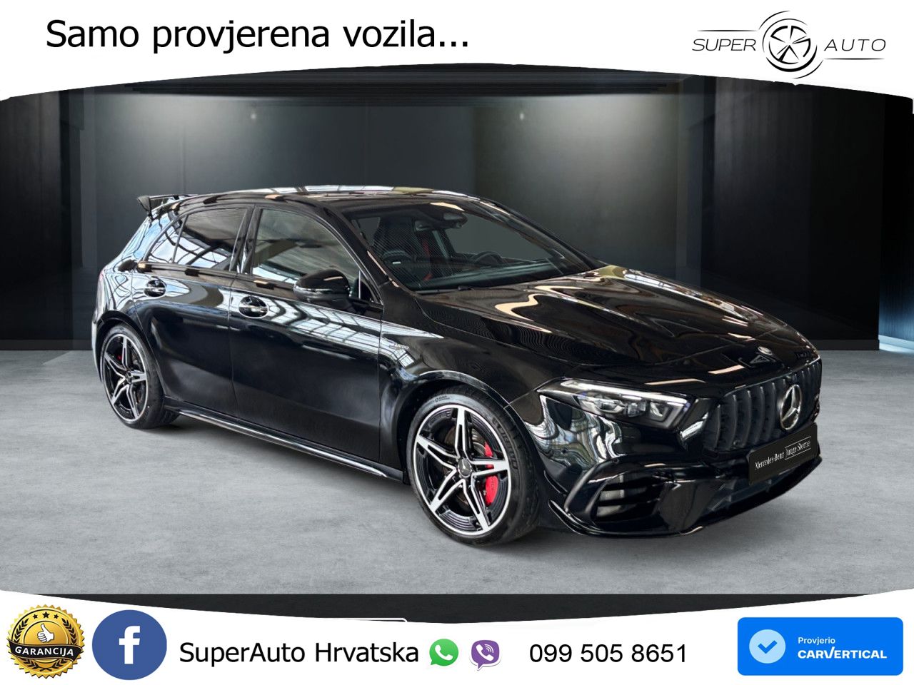 Mercedes-Benz AMG A 45 S 4MATIC+ AMG SPEEDSHIFT DCT 8G ACC+GR SJED+360+PANO