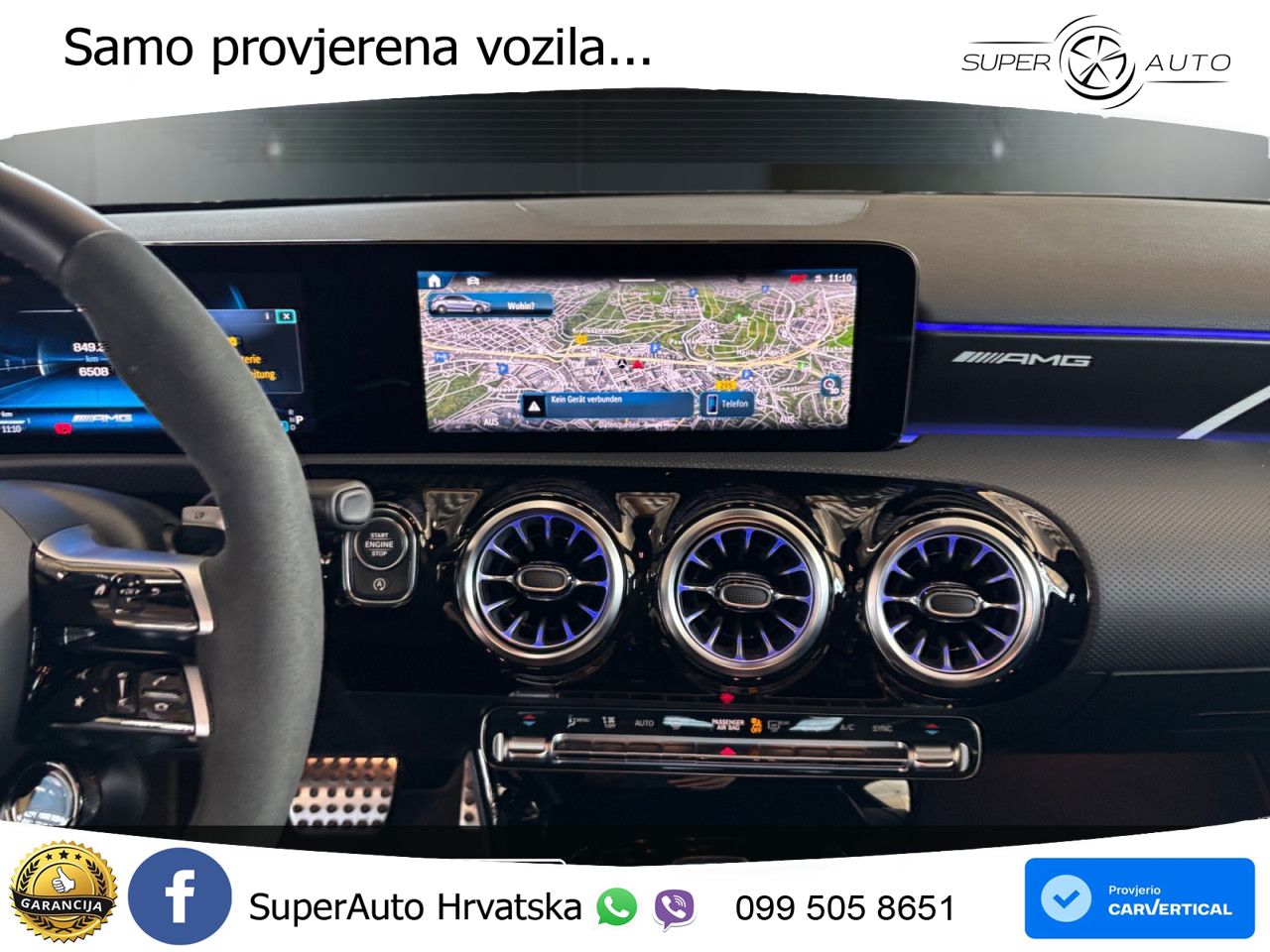 Mercedes-Benz AMG A 45 S 4MATIC+ AMG SPEEDSHIFT DCT 8G ACC+GR SJED+360+PANO