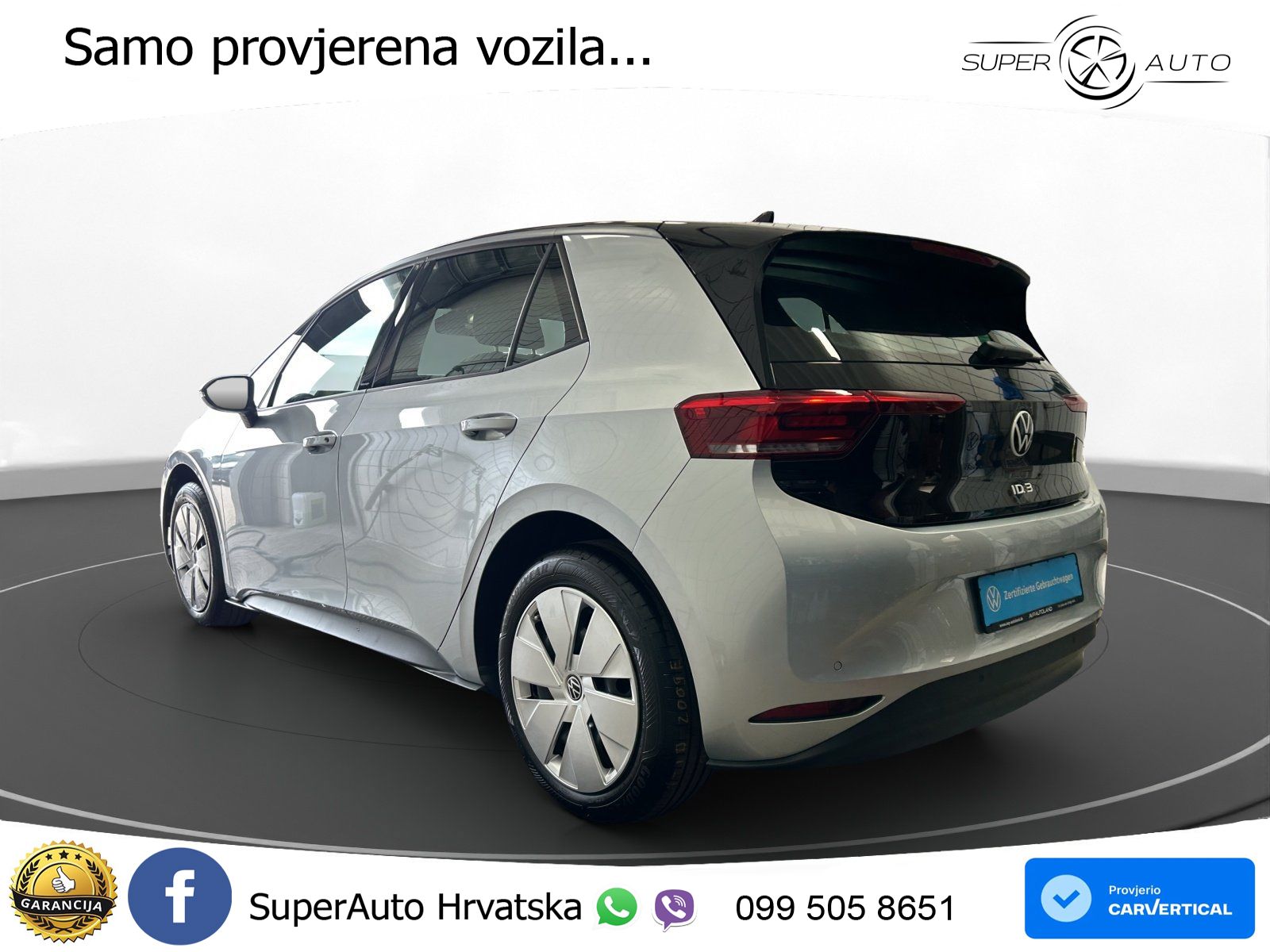 Volkswagen ID.3 Pro 62 kWh (204 KS) LED+GR SJED+ACC