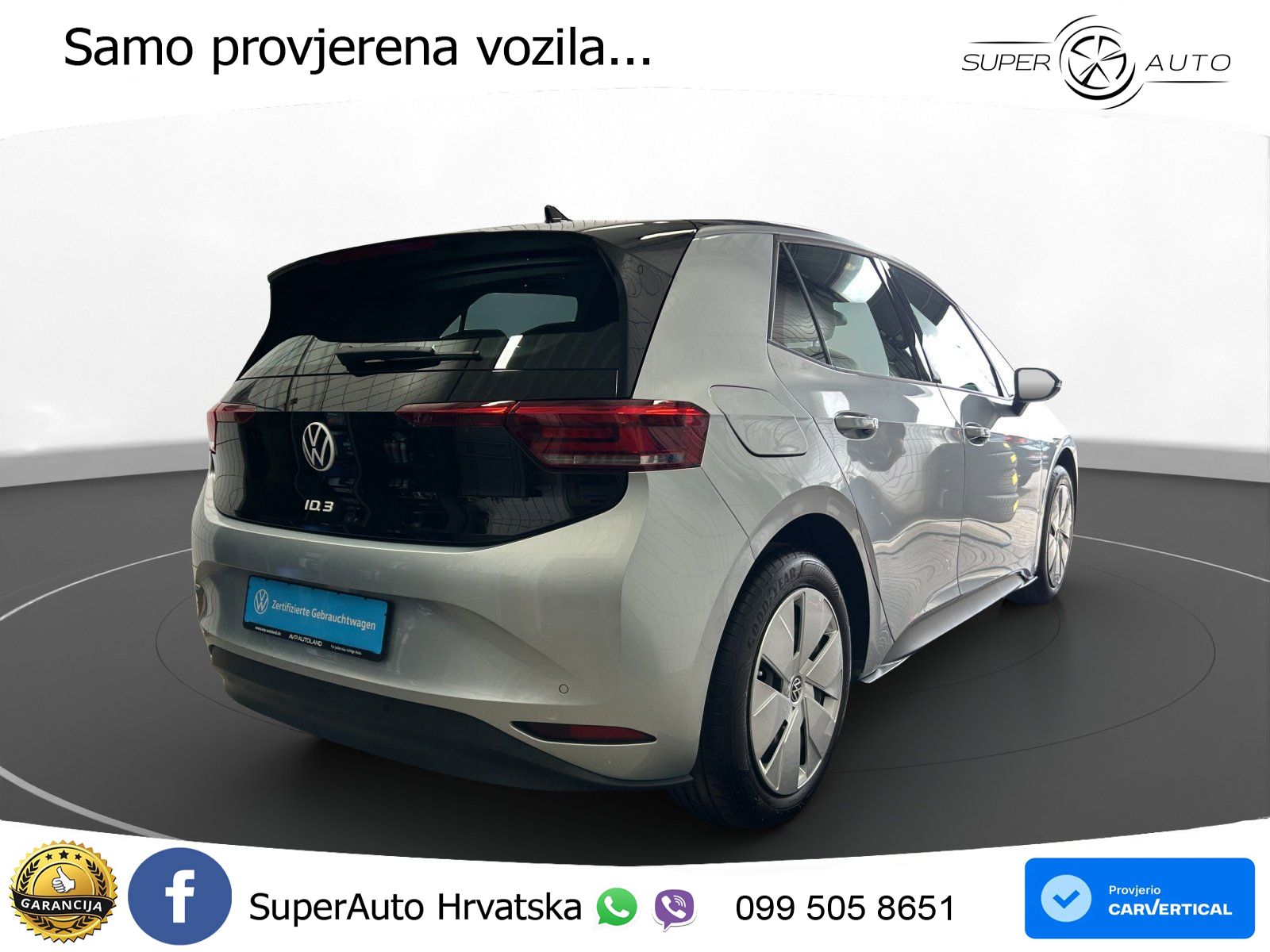 Volkswagen ID.3 Pro 62 kWh (204 KS) LED+GR SJED+ACC