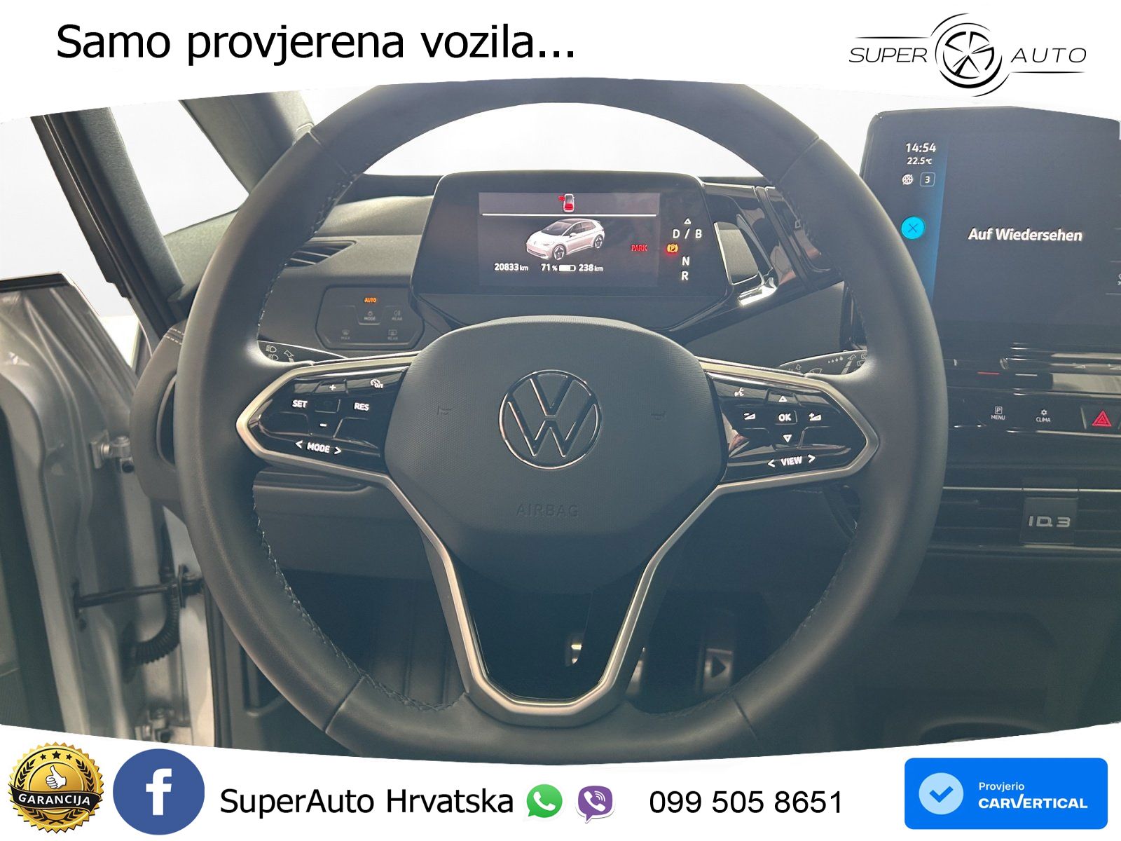 Volkswagen ID.3 Pro 62 kWh (204 KS) LED+GR SJED+ACC