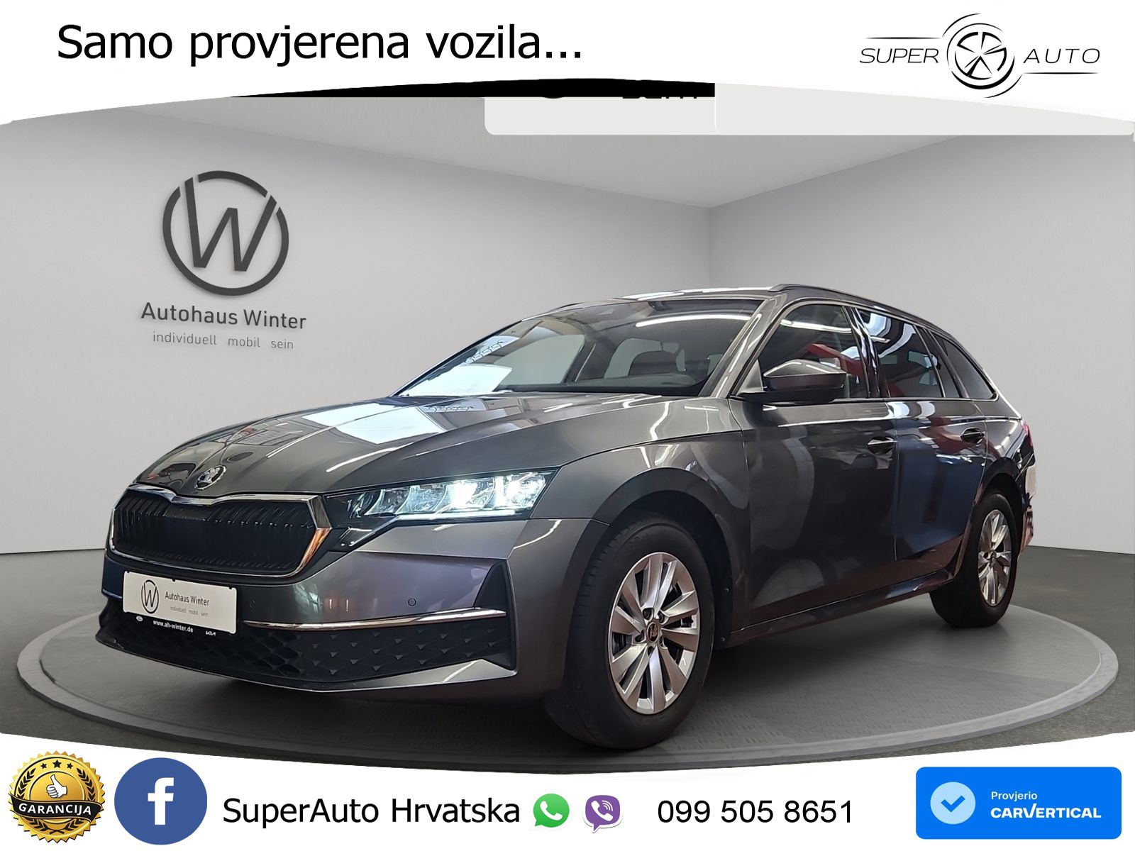 Škoda Octavia Combi 2.0 TDI (150 KS) DSG Selection LED+GR SJED+ACC