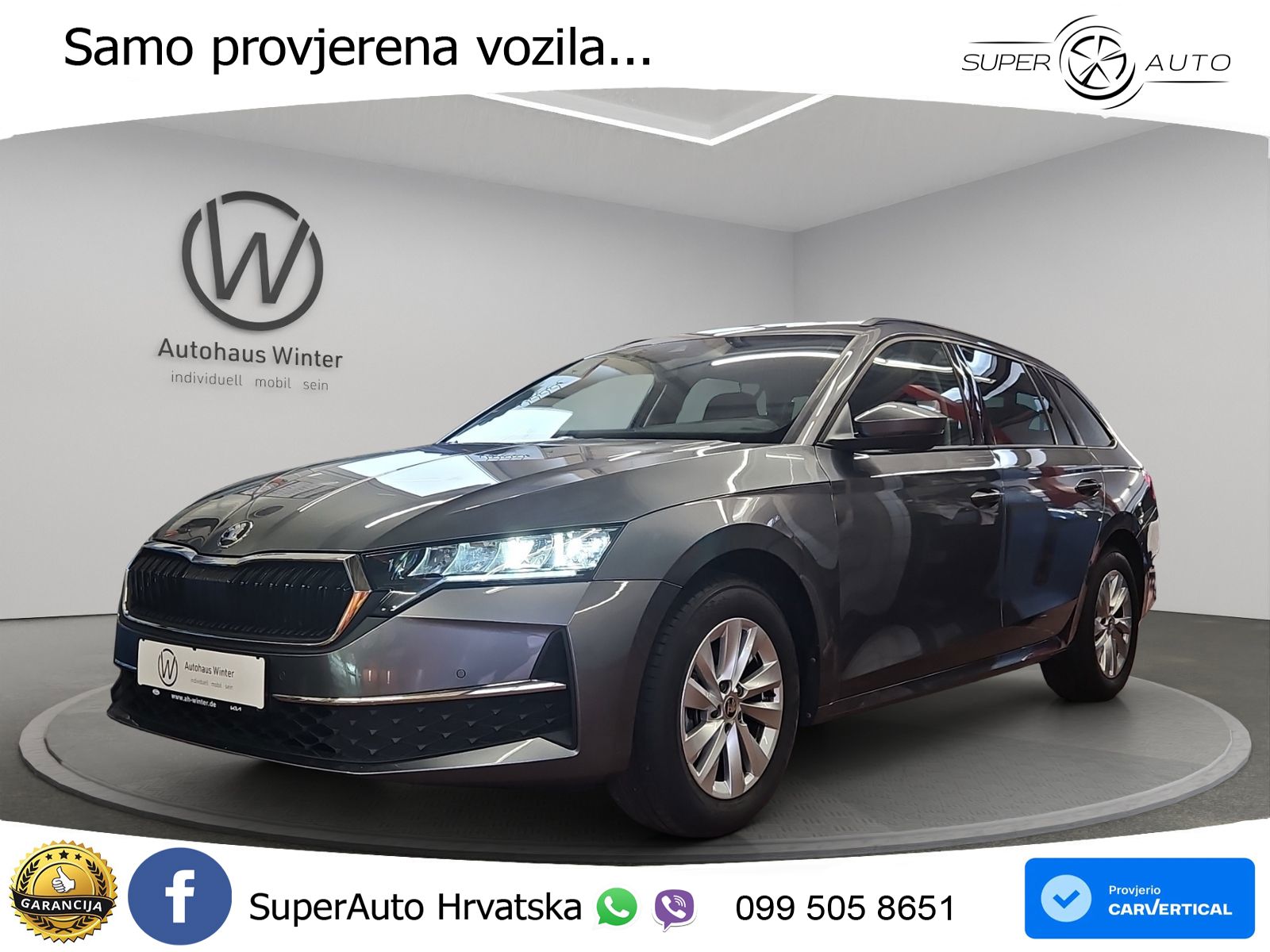 Škoda Octavia Combi 2.0 TDI (150 KS) DSG Selection LED+GR SJED+ACC