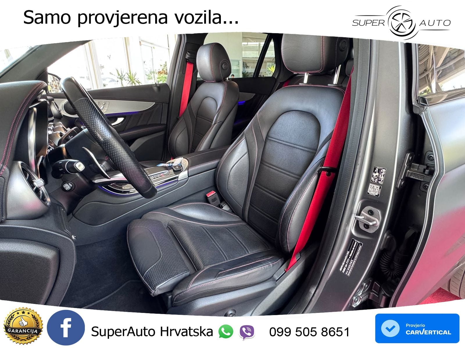 Mercedes AMG GLC 43 V6 (390 KS) 4MATIC TCT ZRAČNI+ACC+GR SJED+360+PANO