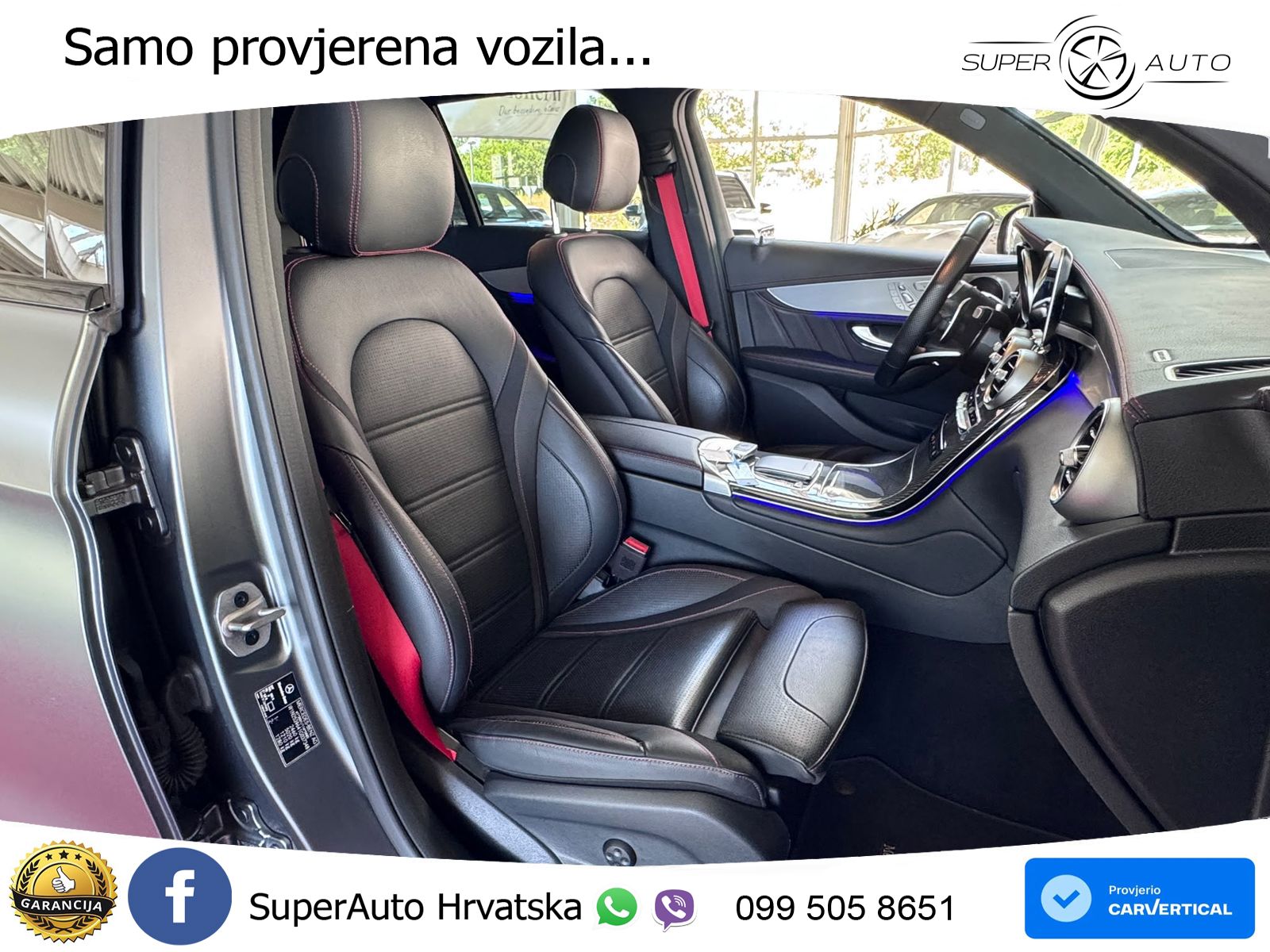 Mercedes AMG GLC 43 V6 (390 KS) 4MATIC TCT ZRAČNI+ACC+GR SJED+360+PANO