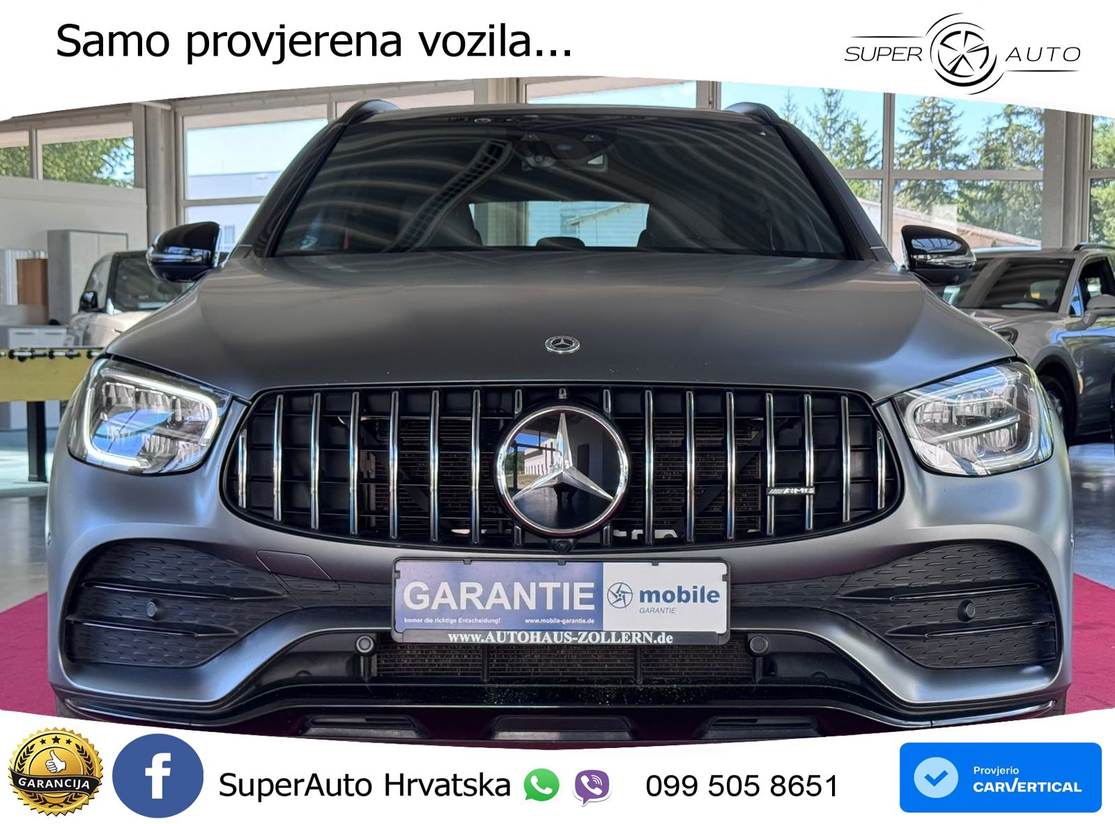 Mercedes AMG GLC 43 V6 (390 KS) 4MATIC TCT ZRAČNI+ACC+GR SJED+360+PANO