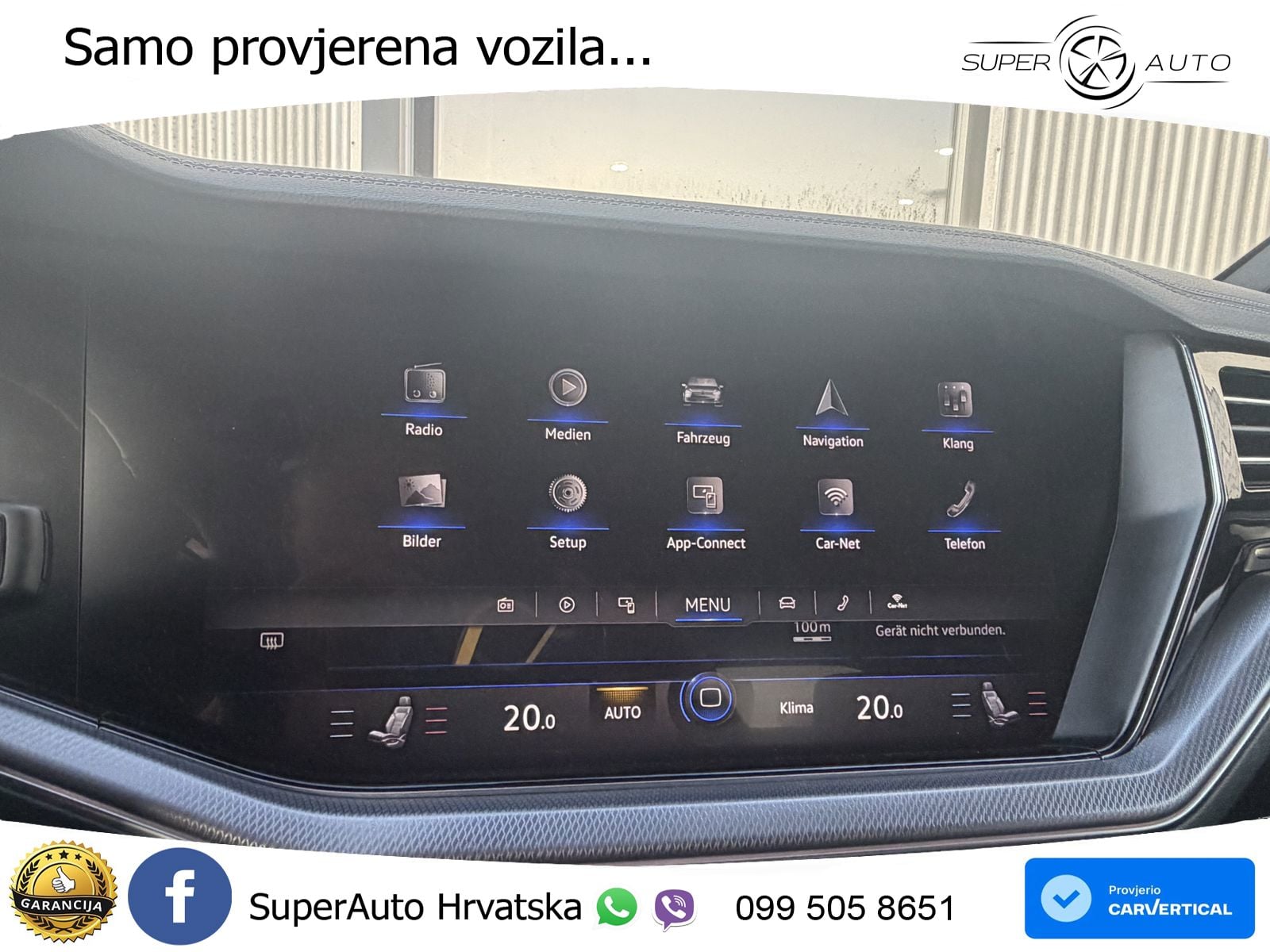 Volkswagen Touareg 3.0 V6 TDI (286 KS) 4MOTION Tiptronic R-Line ZRAČNI+ACC+4xGR SJED+KAM