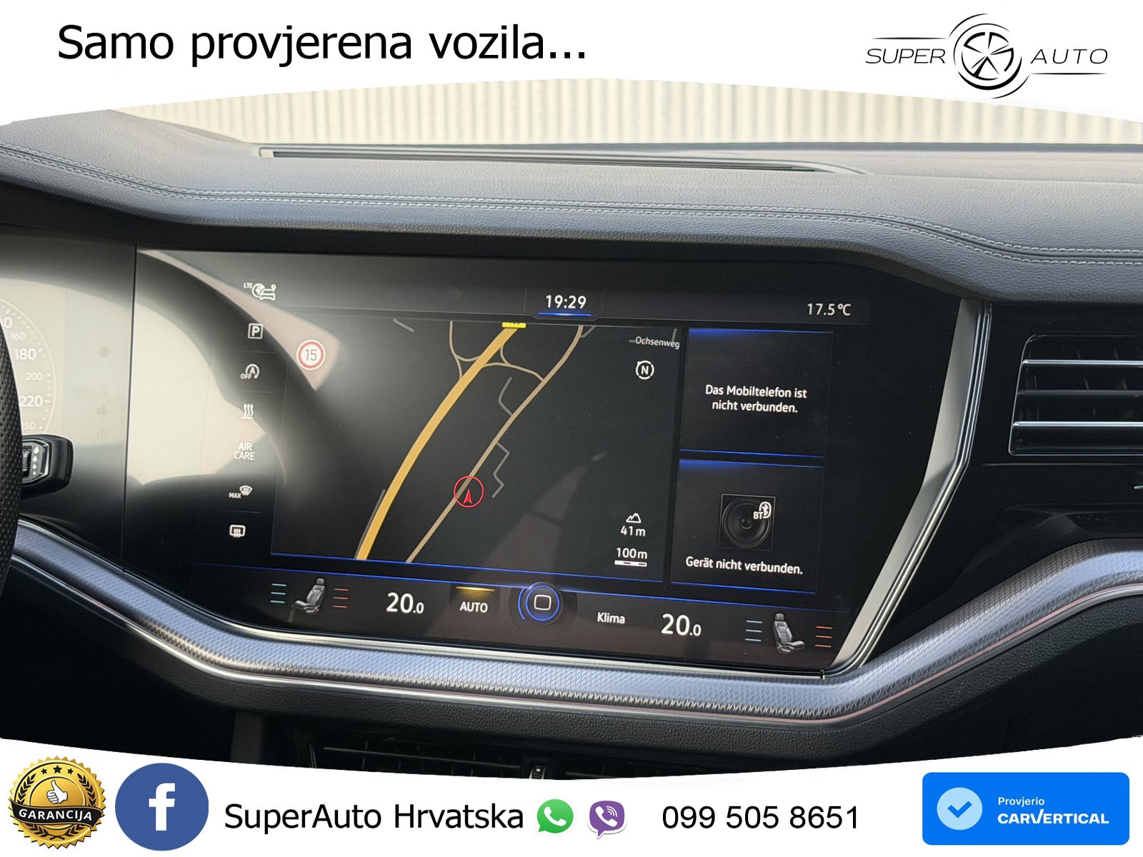 Volkswagen Touareg 3.0 V6 TDI (286 KS) 4MOTION Tiptronic R-Line ZRAČNI+ACC+4xGR SJED+KAM
