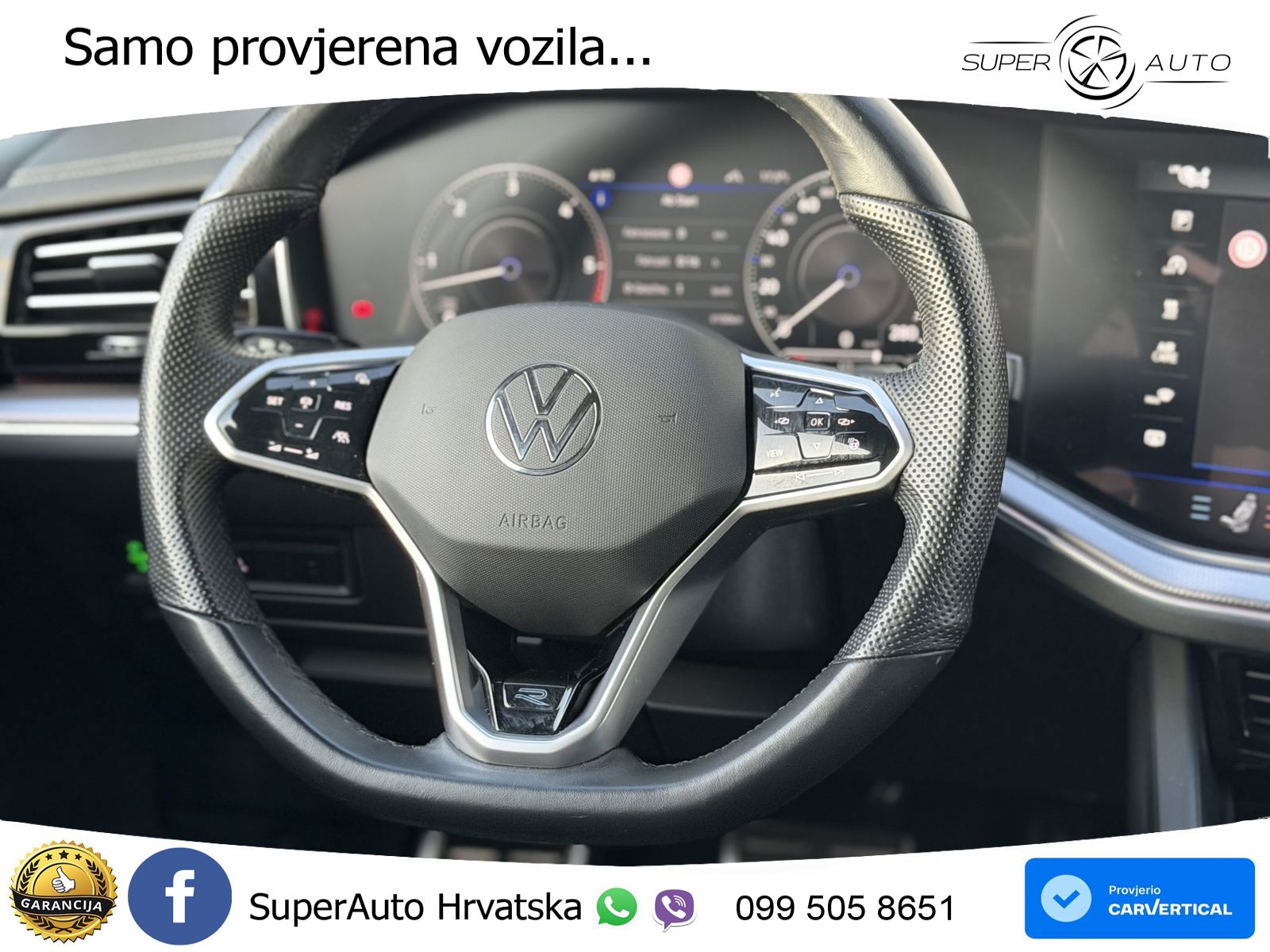 Volkswagen Touareg 3.0 V6 TDI (286 KS) 4MOTION Tiptronic R-Line ZRAČNI+ACC+4xGR SJED+KAM