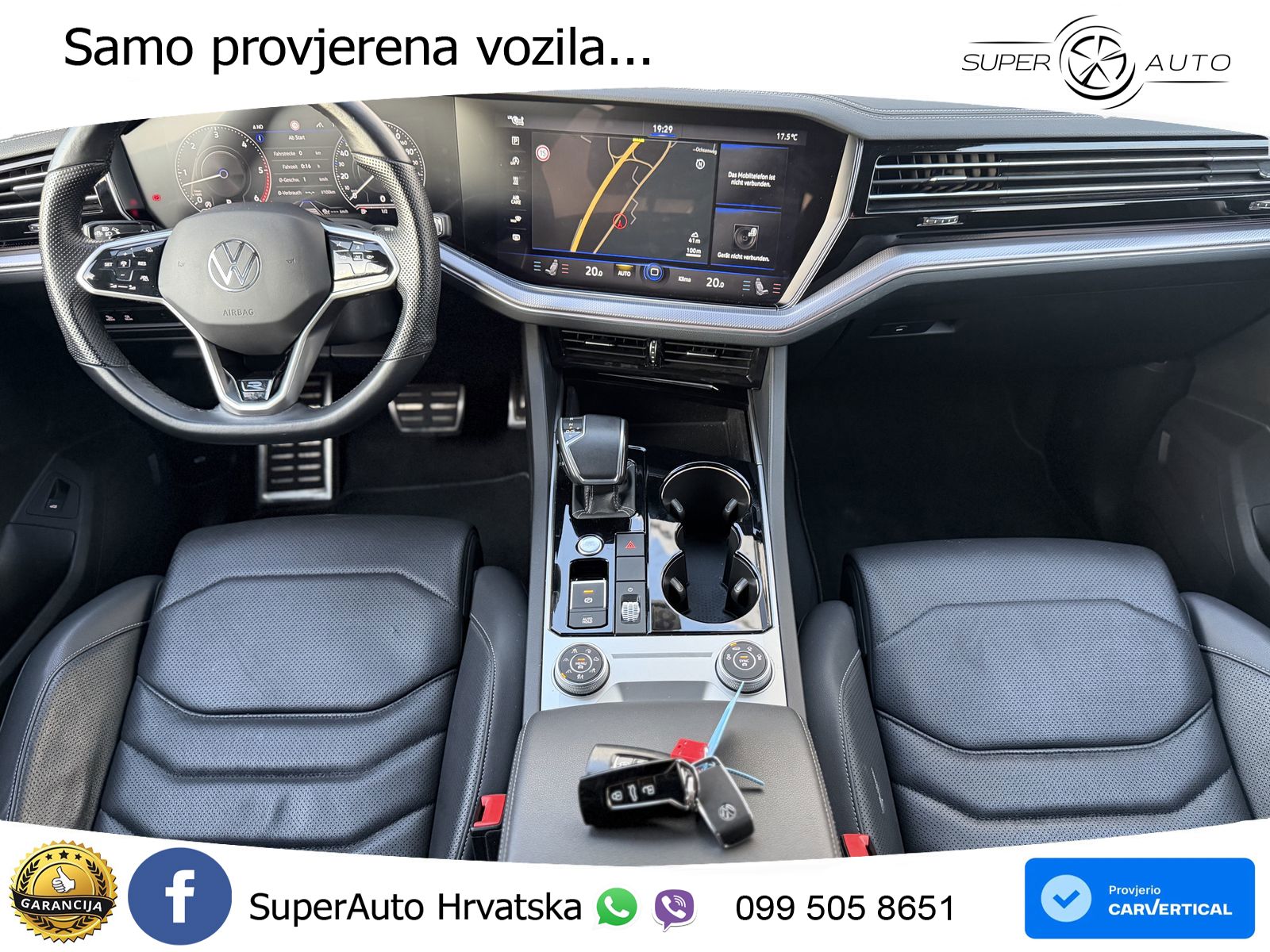 Volkswagen Touareg 3.0 V6 TDI (286 KS) 4MOTION Tiptronic R-Line ZRAČNI+ACC+4xGR SJED+KAM