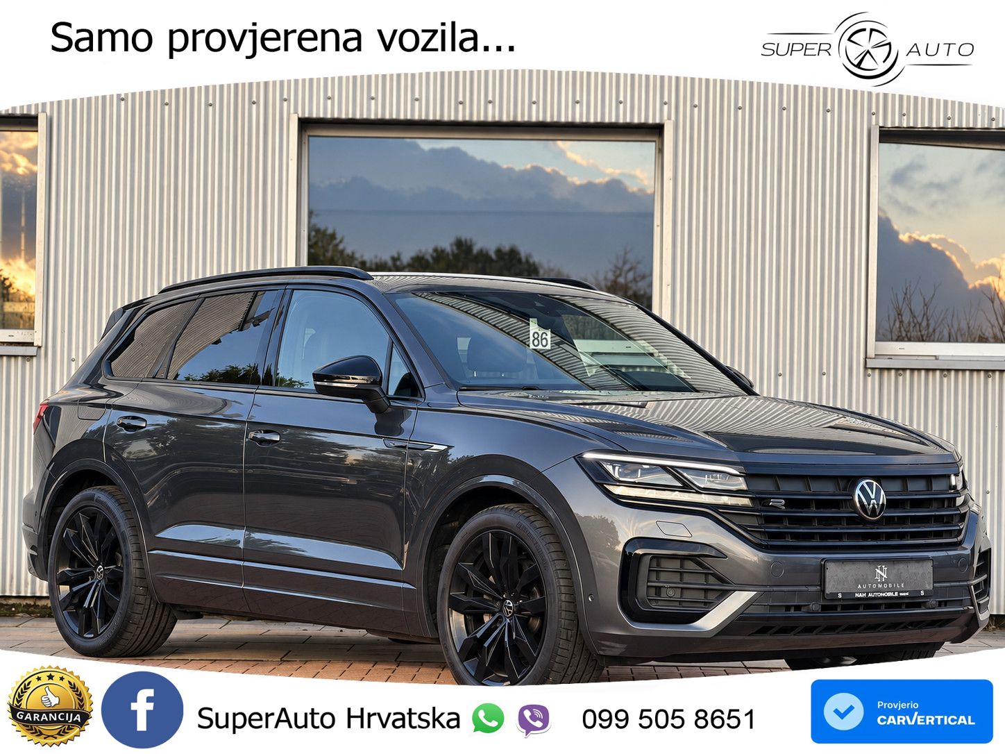 Volkswagen Touareg 3.0 V6 TDI (286 KS) 4MOTION Tiptronic R-Line ZRAČNI+ACC+4xGR SJED+KAM