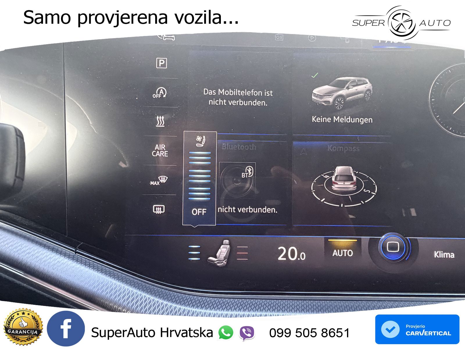 Volkswagen Touareg 3.0 V6 TDI (286 KS) 4MOTION Tiptronic R-Line ZRAČNI+ACC+4xGR SJED+KAM