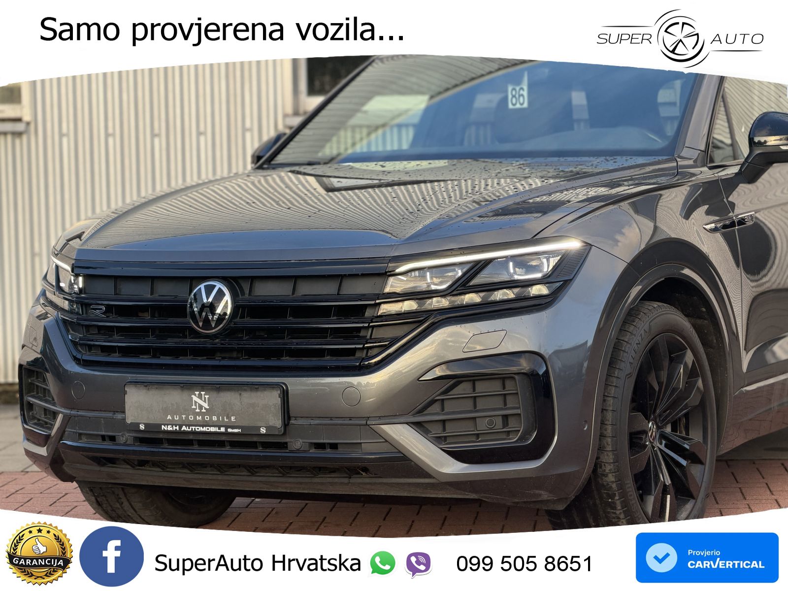 Volkswagen Touareg 3.0 V6 TDI (286 KS) 4MOTION Tiptronic R-Line ZRAČNI+ACC+4xGR SJED+KAM