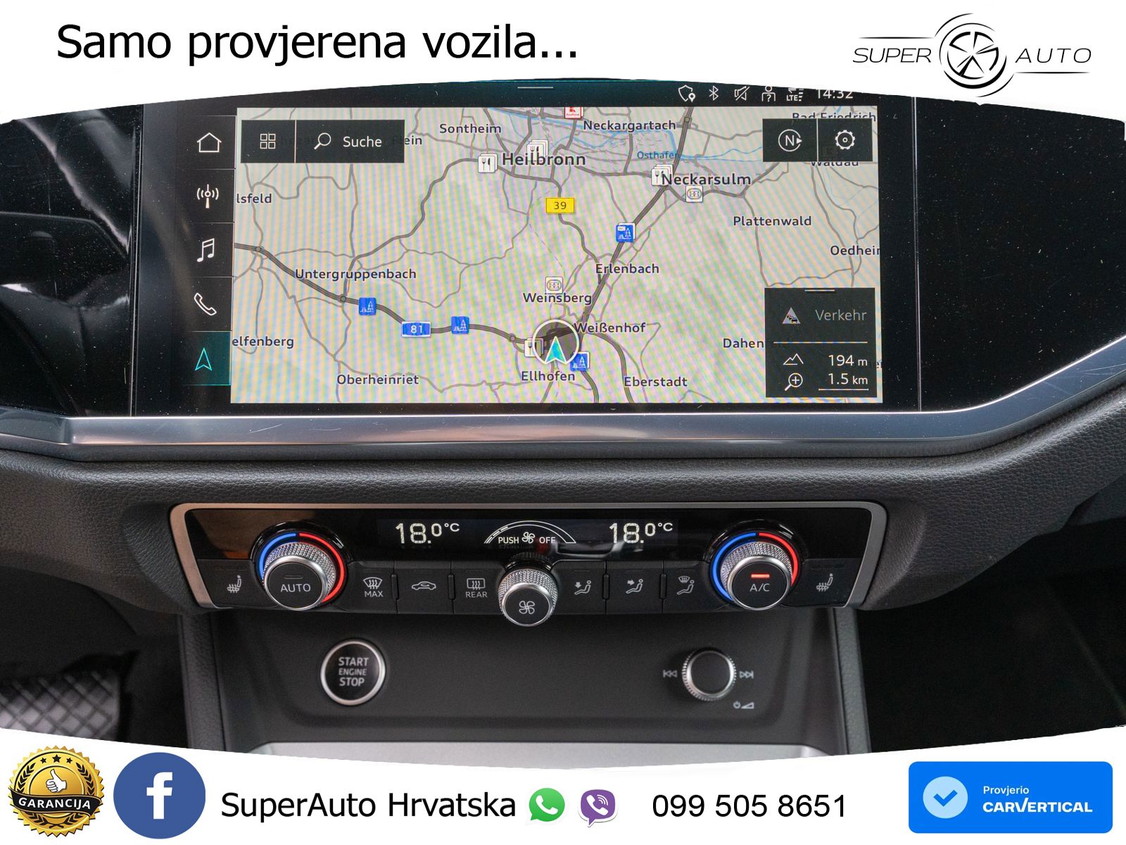 Audi Q3 Sportback 40 TFSI (190 KS) quattro S tronic S line LED+GR SJED+ACC