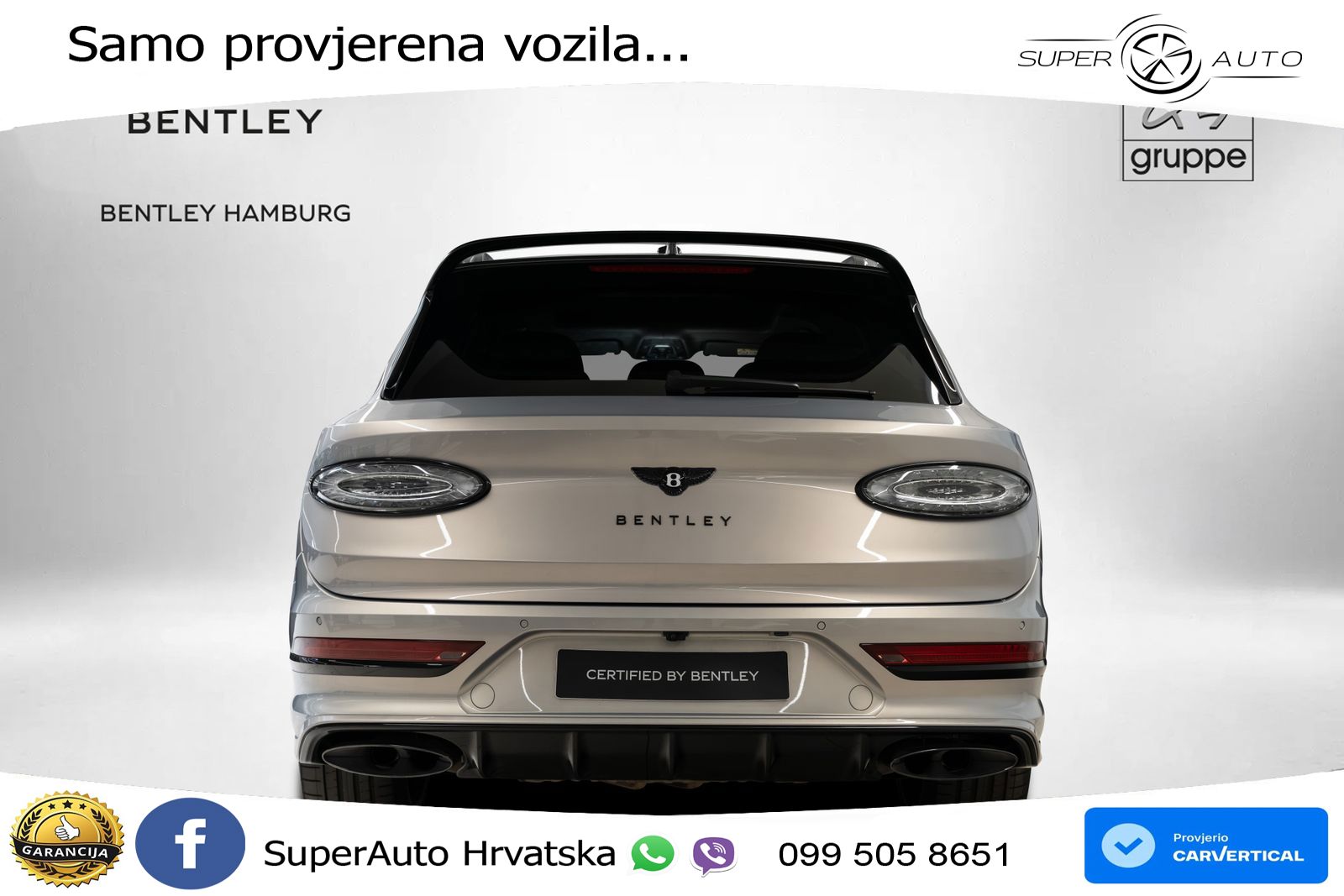 Bentley Bentayga Speed 4.0 V8 (650 KS) AWD Automatic LED+GR SJED+ACC
