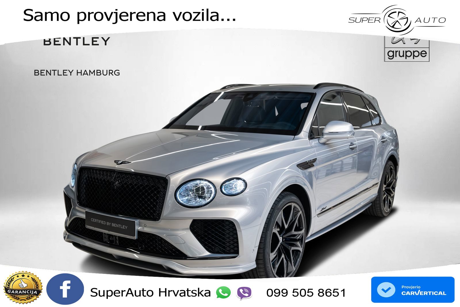 Bentley Bentayga Speed 4.0 V8 (650 KS) AWD Automatic LED+GR SJED+ACC