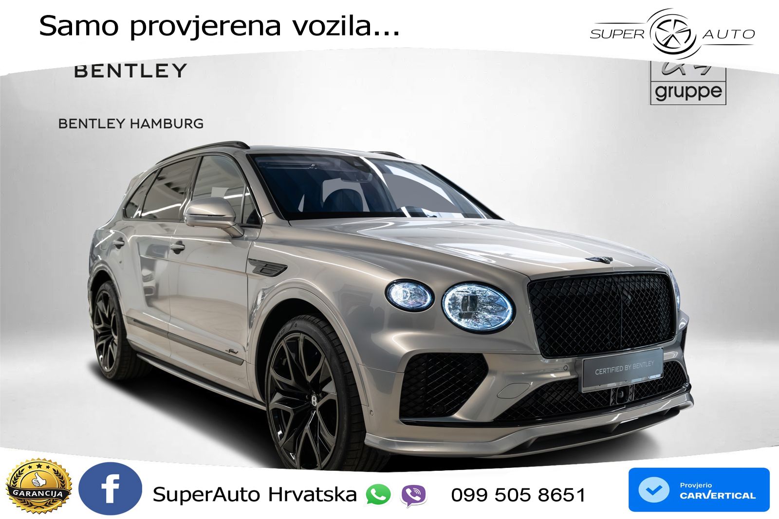 Bentley Bentayga Speed 4.0 V8 (650 KS) AWD Automatic LED+GR SJED+ACC