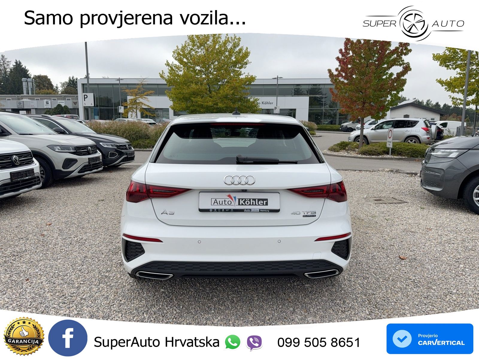 Audi A3 40 TFSI (190 KS) quattro S tronic S line MATRIX+GR SJED+KAM