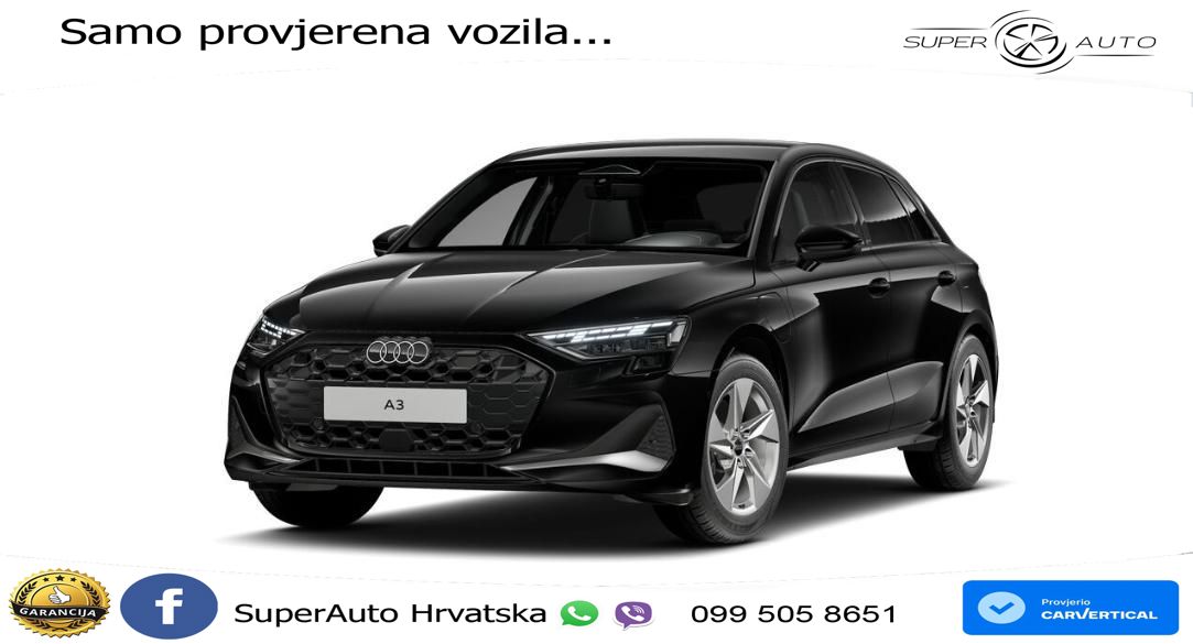 Audi A3 Sportback 40 TFSI e (204 KS) Plug-in Hybrid S tronic LED+GR SJED+ACC