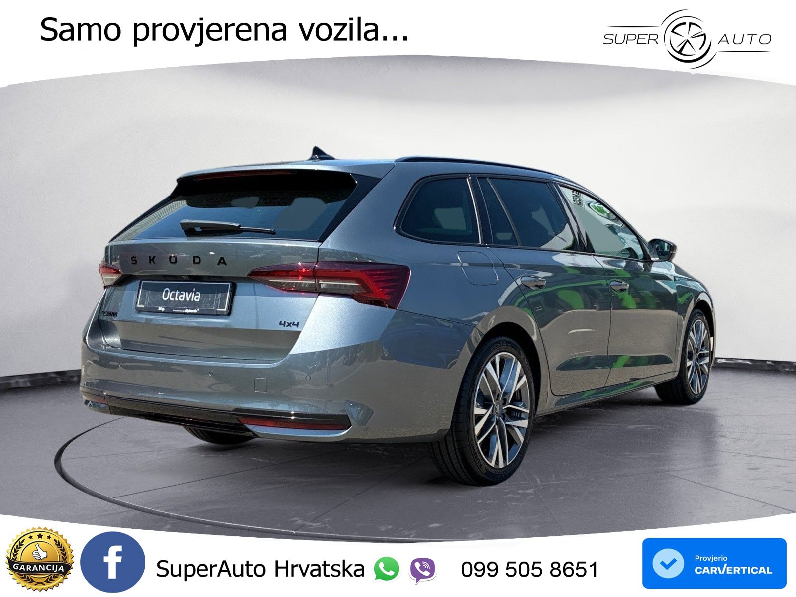 Škoda Octavia Combi 2.0 TSI (204 KS) 4x4 DSG SportLine MATRIX+GR SJED+KAM