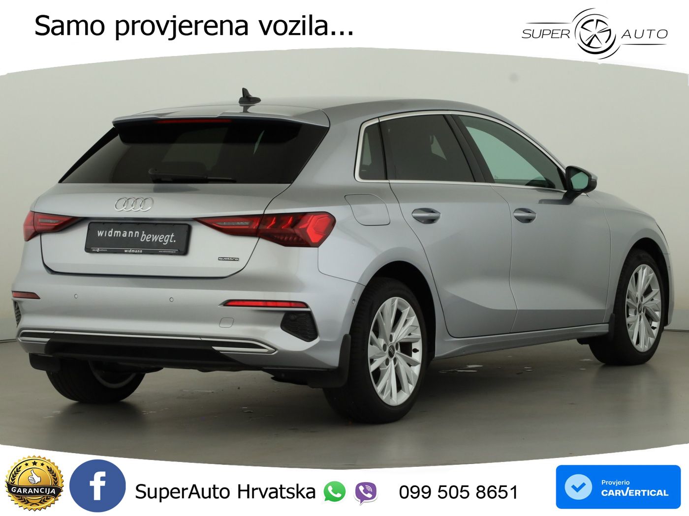 Audi A3 40 TFSI (190 KS) quattro S tronic LED+GR SJED+ACC
