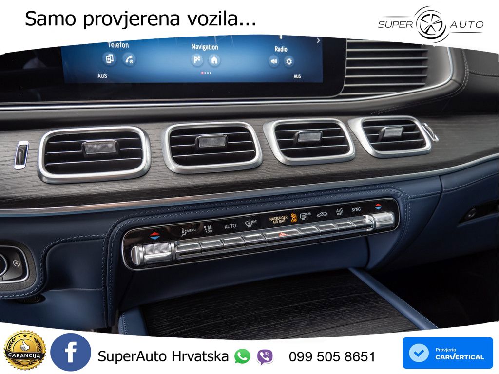 Mercedes Maybach GLS 600 V8 (557 KS) EQ Boost 4MATIC 9G-TRONIC ZRAČNI+ACC+GR SJED+KAM+PANO