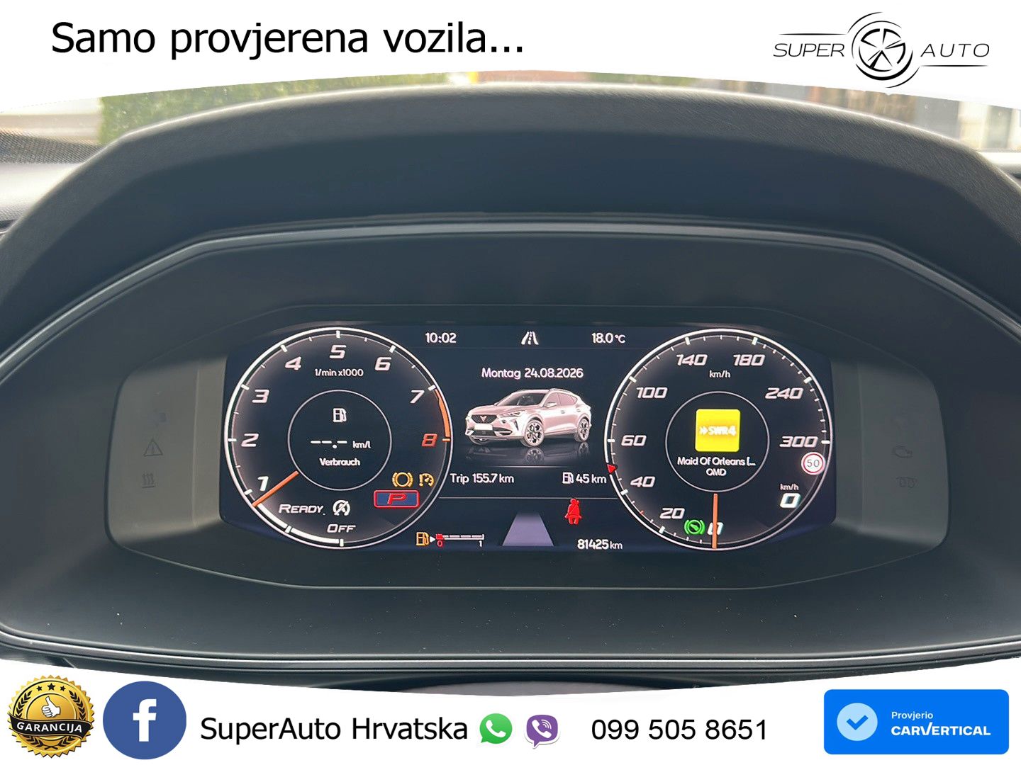 Cupra Formentor VZ5 2.5 TSI (390 KS) 4Drive DSG LED+ACC