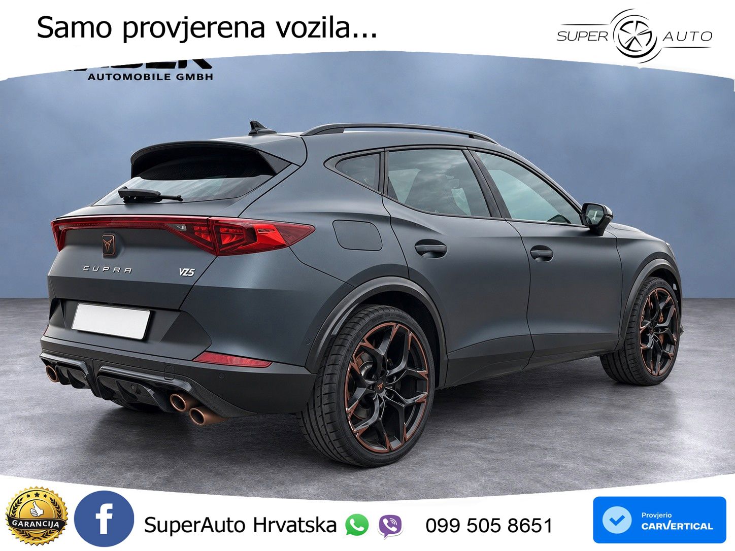 Cupra Formentor VZ5 2.5 TSI (390 KS) 4Drive DSG LED+ACC