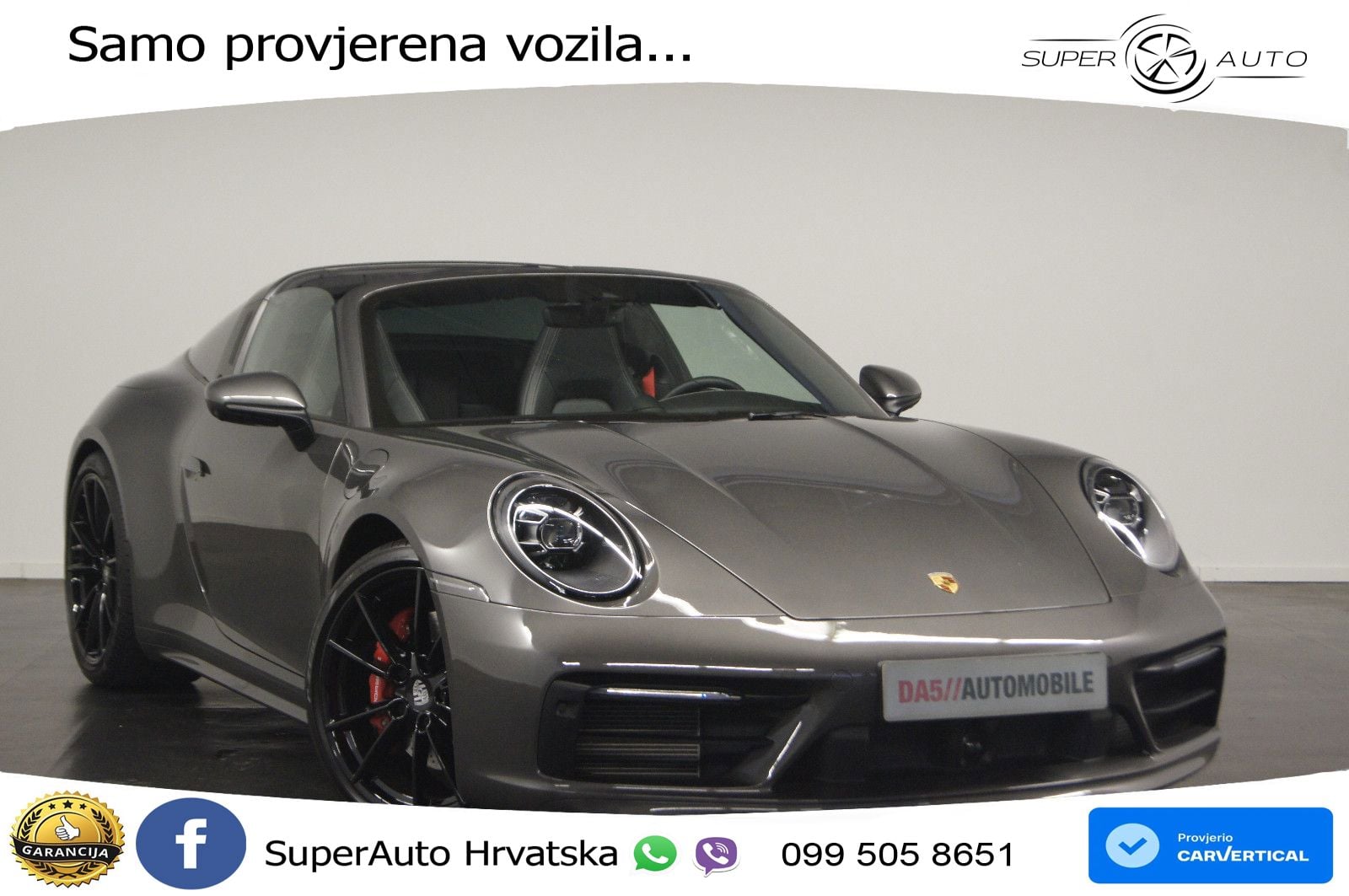 Porsche 911 Targa 4S 3.0 (450 KS) PDK ZRAČNI+ACC+GR SJED+KAM