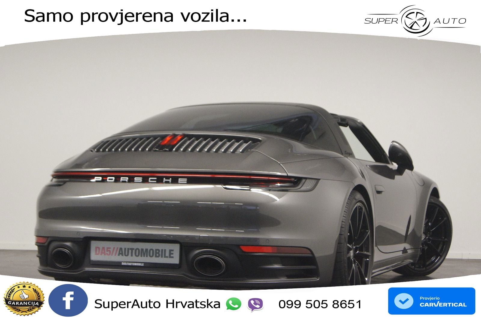 Porsche 911 Targa 4S 3.0 (450 KS) PDK ZRAČNI+ACC+GR SJED+KAM