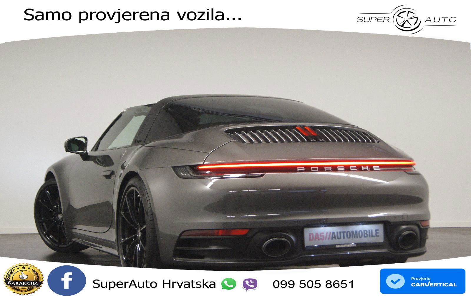 Porsche 911 Targa 4S 3.0 (450 KS) PDK ZRAČNI+ACC+GR SJED+KAM