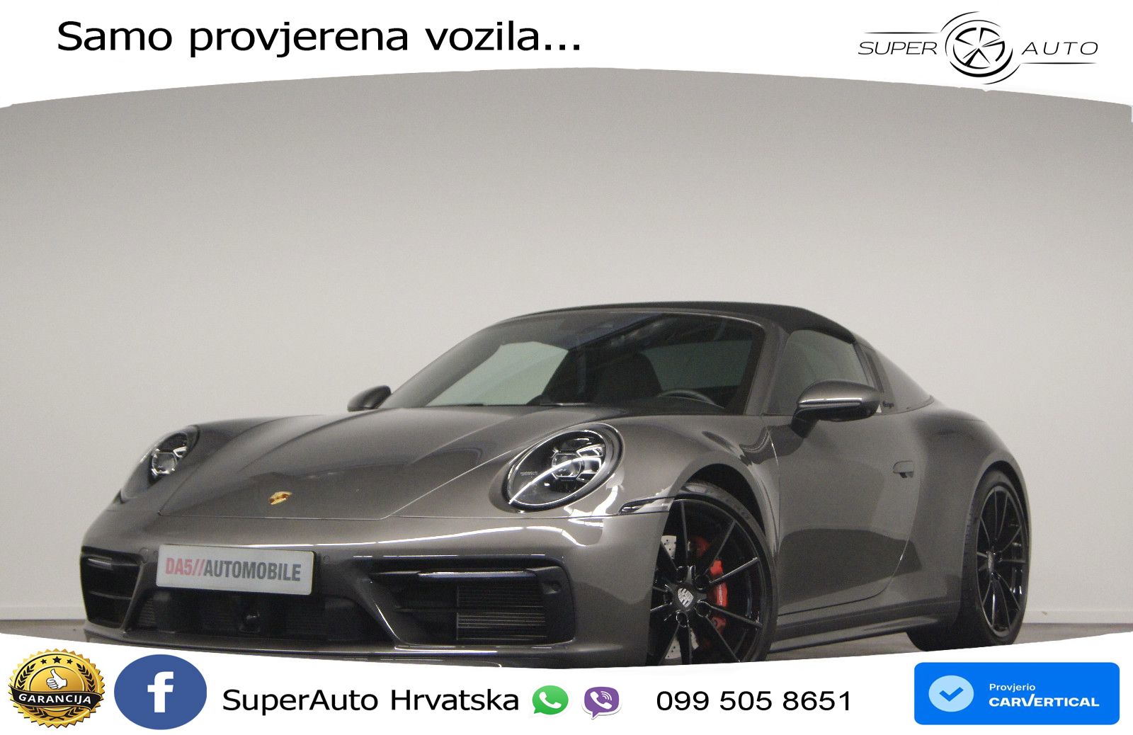 Porsche 911 Targa 4S 3.0 (450 KS) PDK ZRAČNI+ACC+GR SJED+KAM